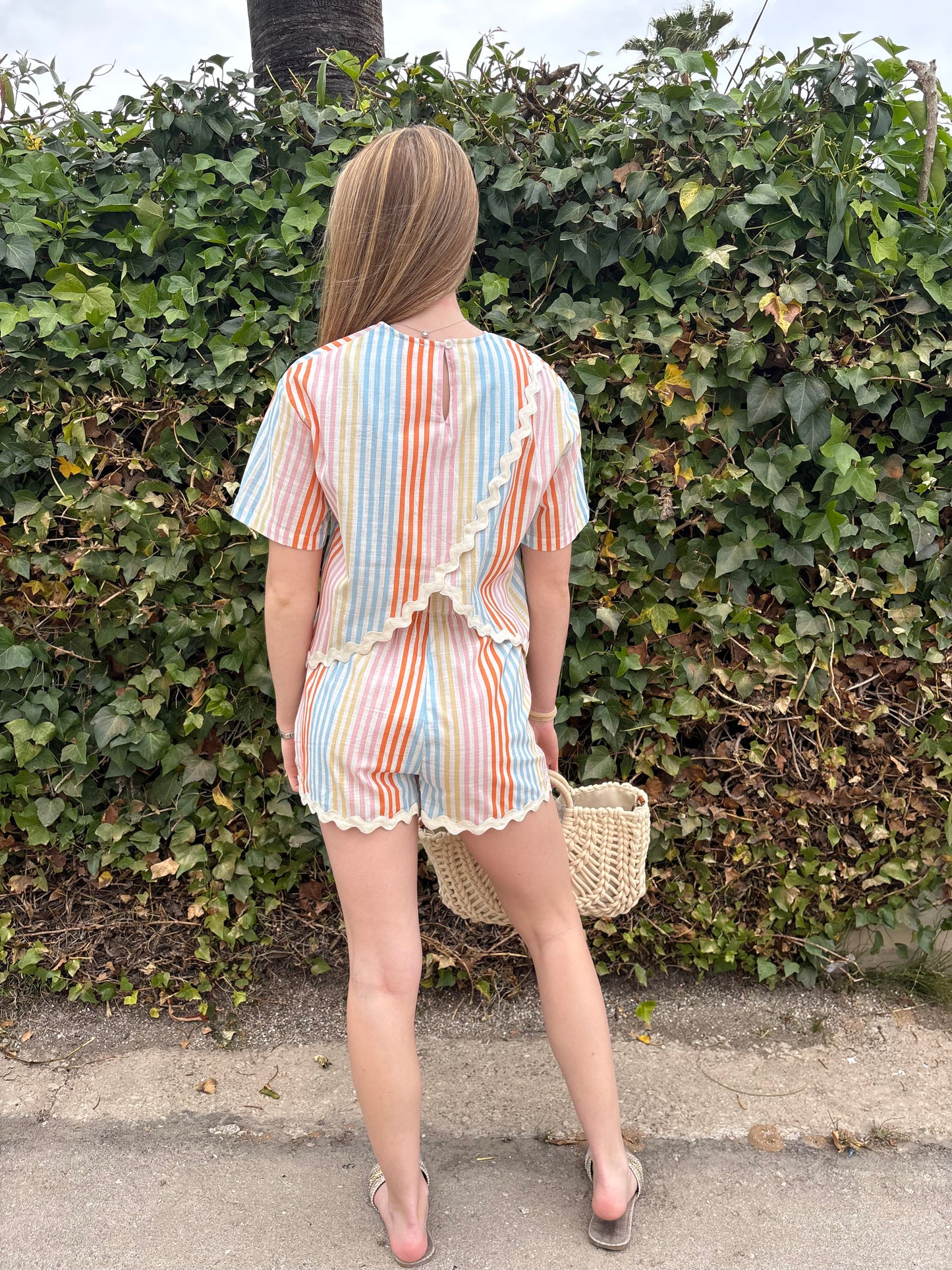 Stripes and waves shorts