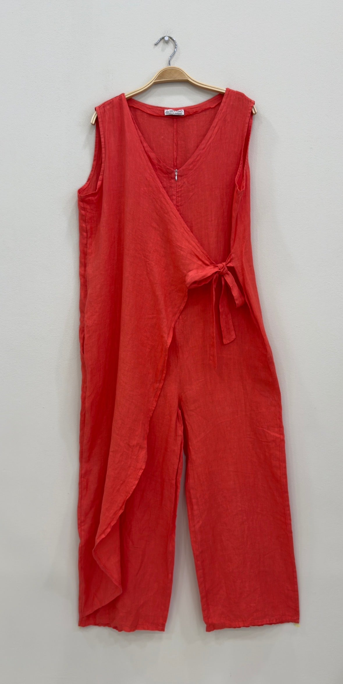 Linen cross over mono