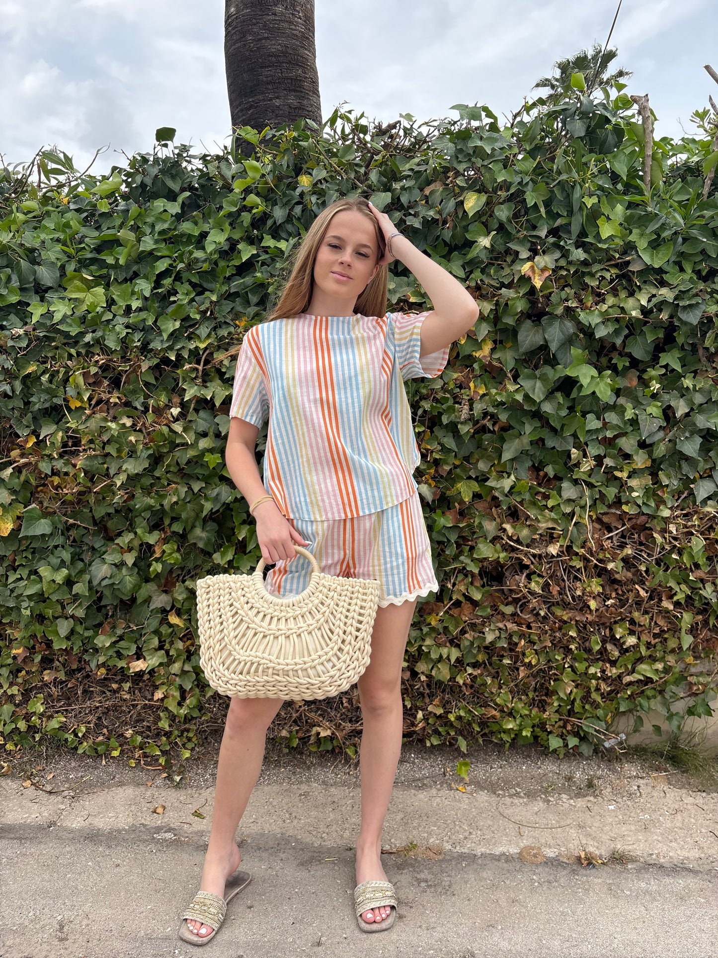 Stripes and waves shorts