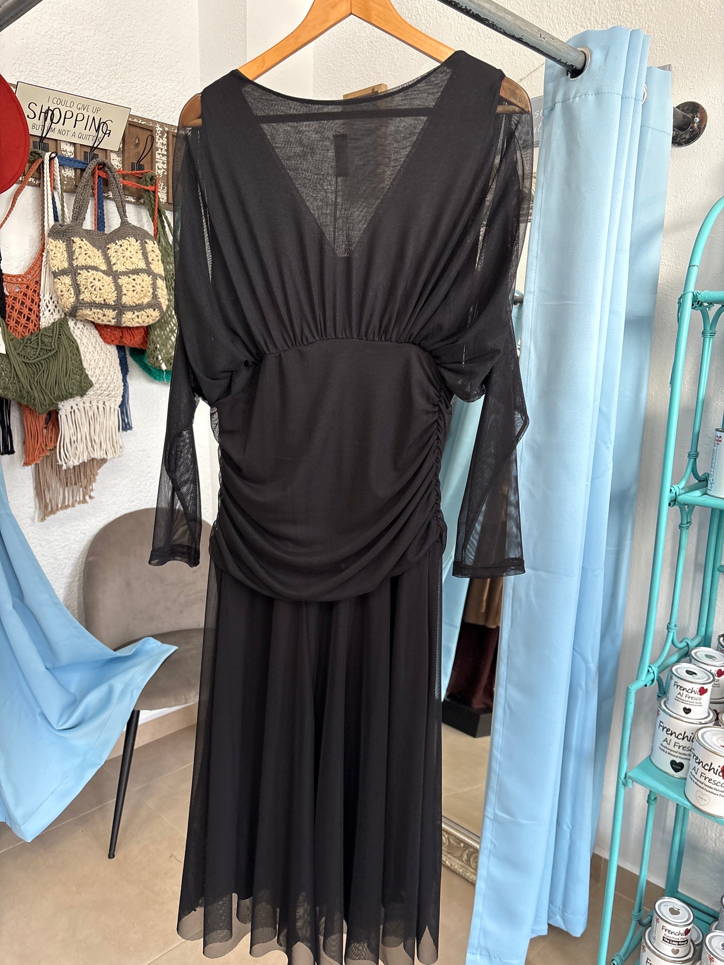 Overlay V dress