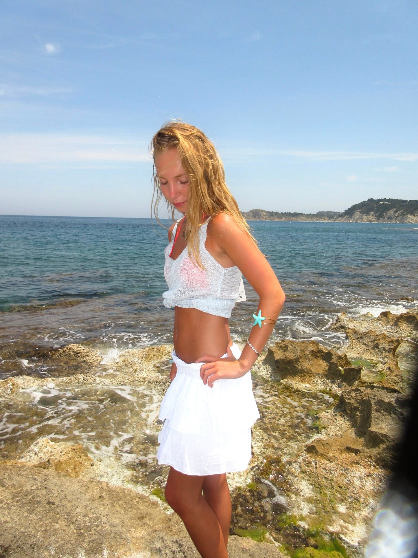 Tiered Cotton Skort