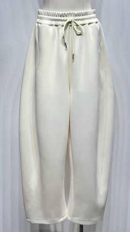 Wide leg barrel joggers