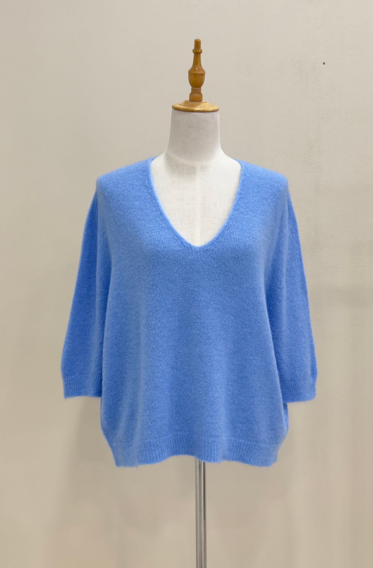 Relaxed V-Neck Knit | Alpaca Blend Jumper