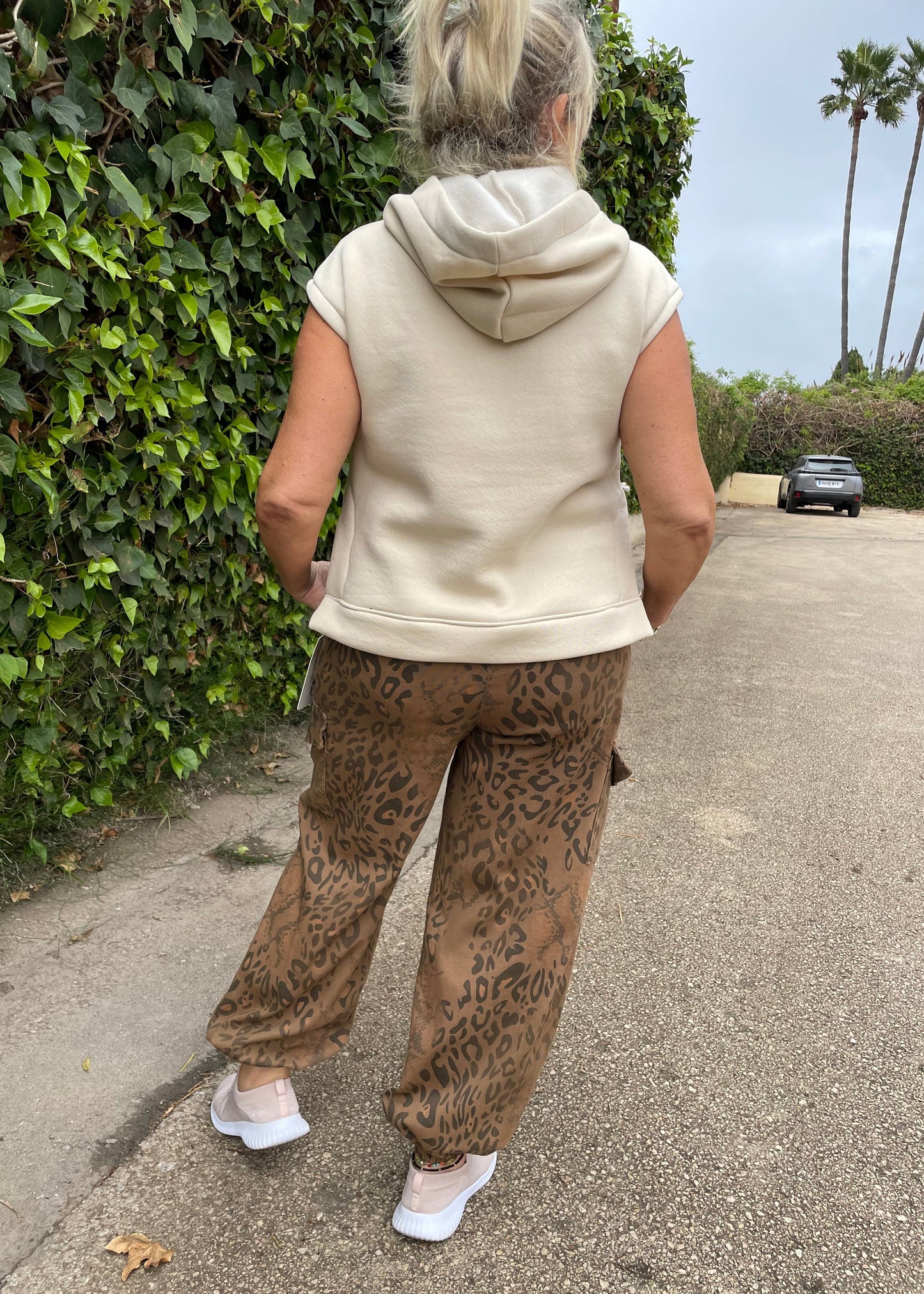 Leopard Print Cargo Pants