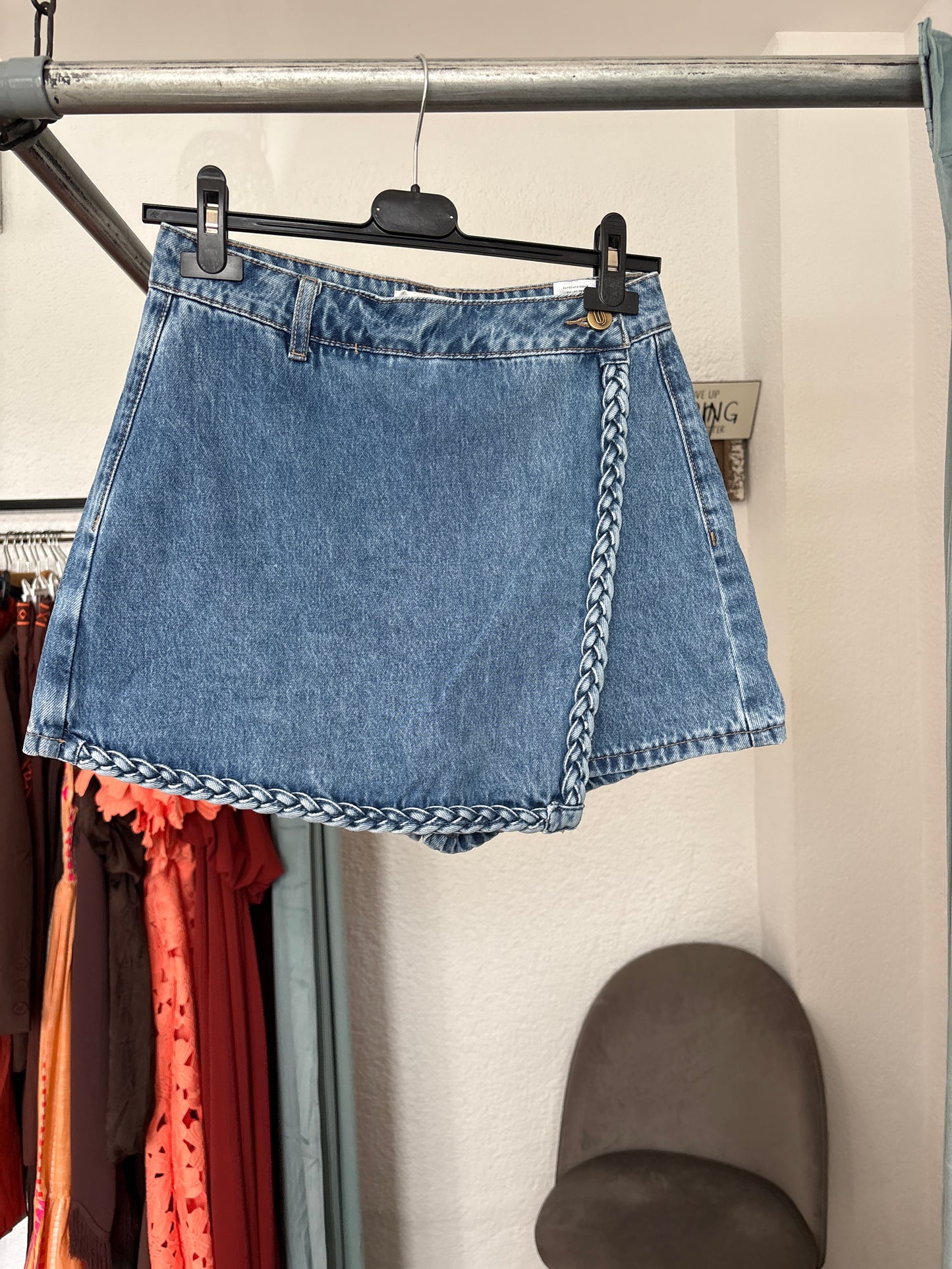Denim skort
