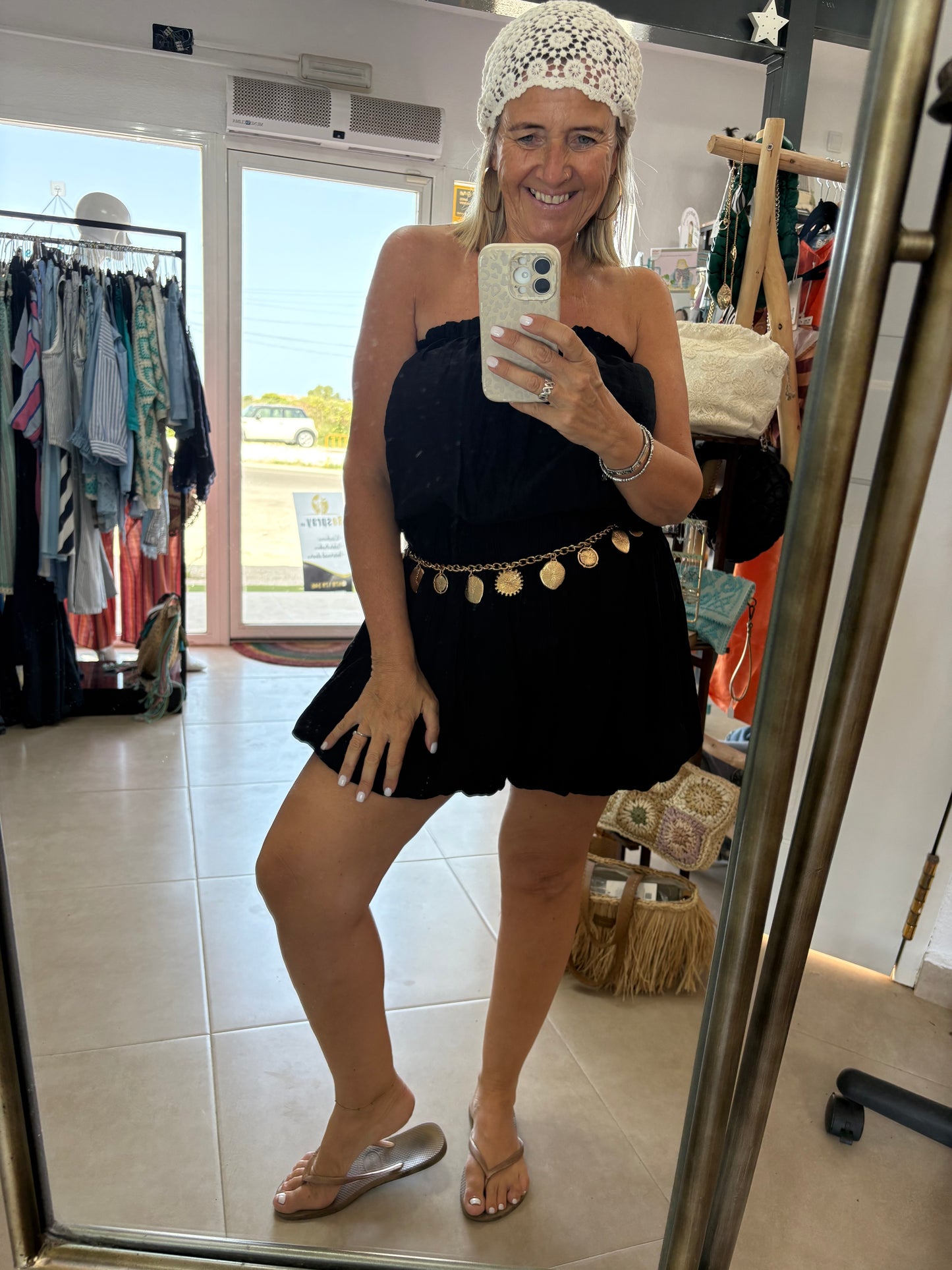 Bandeau Bubble Hem Playsuit