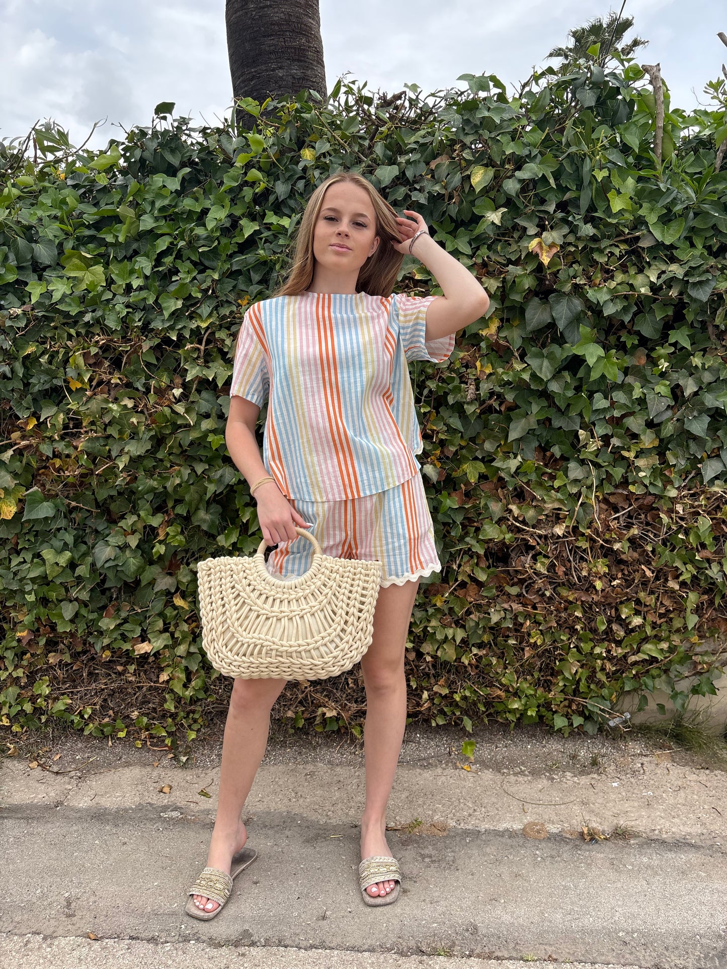 Stripes and waves shorts