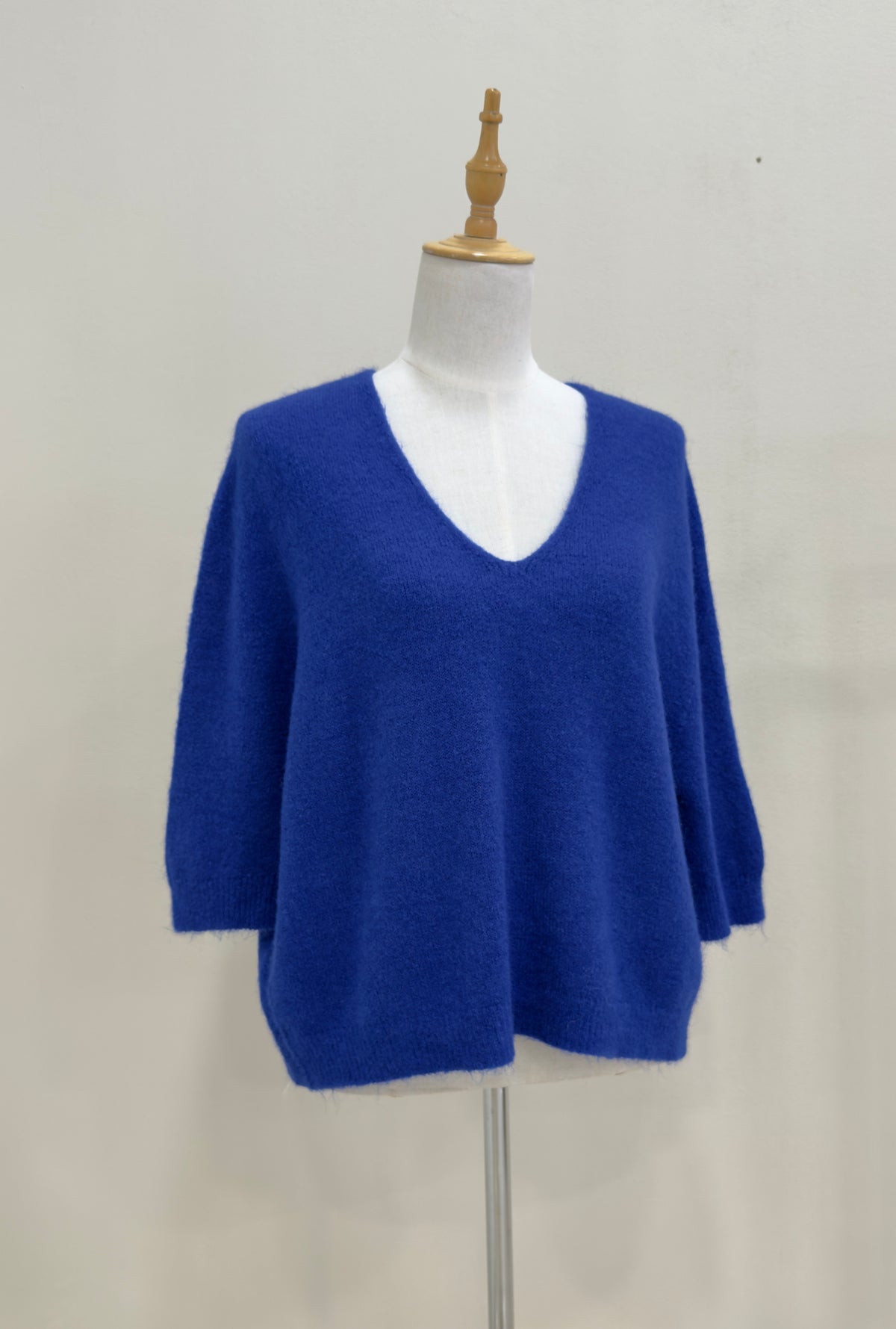 Relaxed V-Neck Knit | Alpaca Blend Jumper