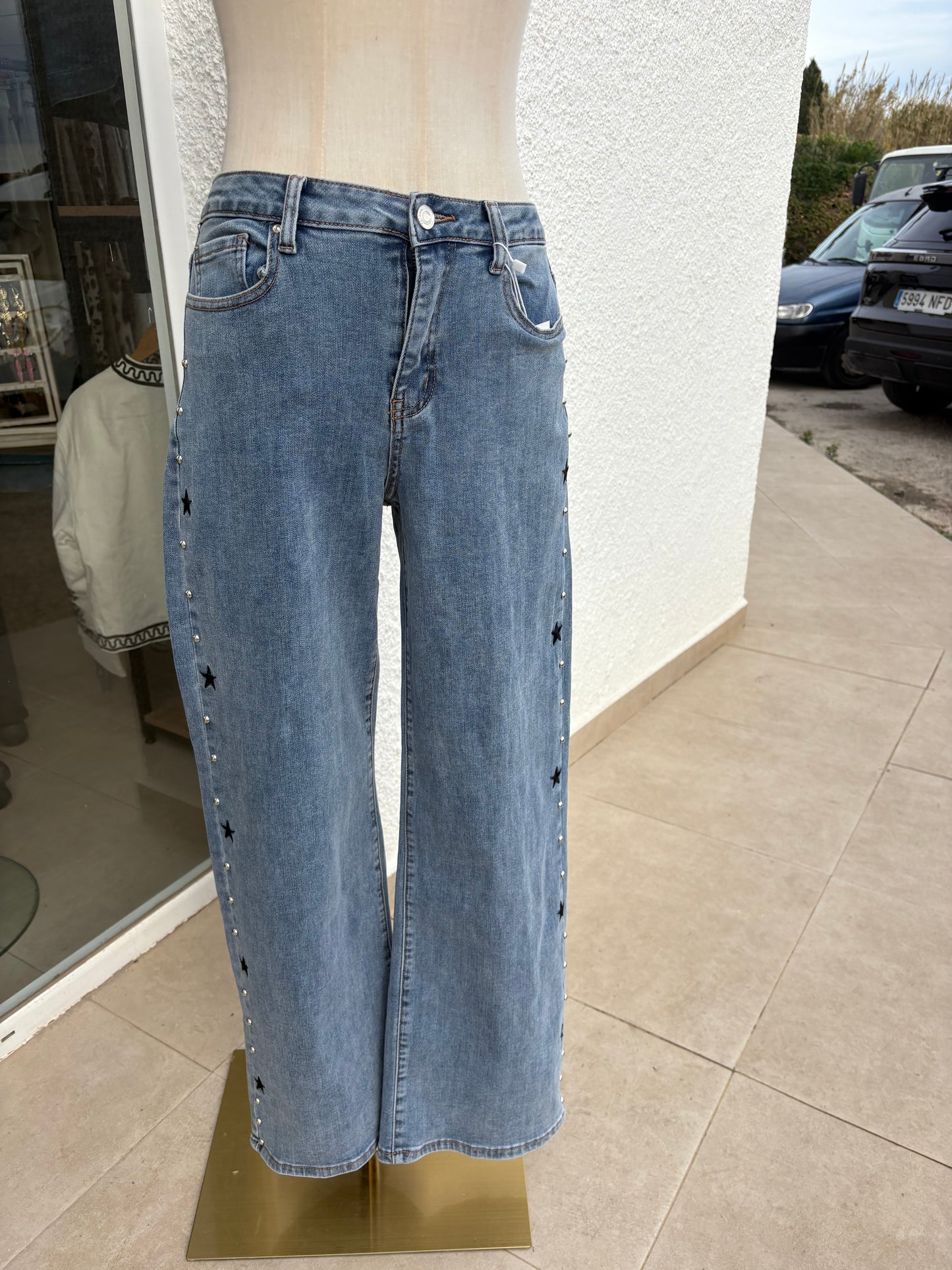 Stars and studs jeans