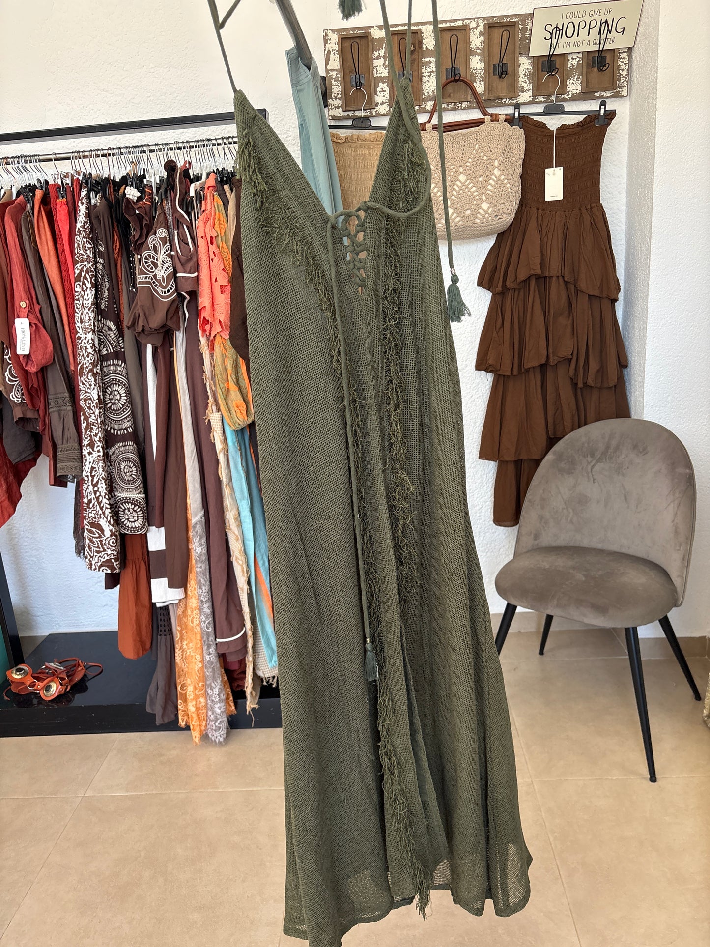 Boho halter dress