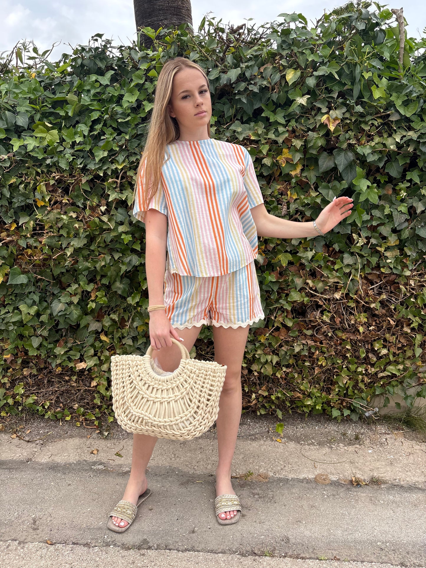 Stripes and waves shorts
