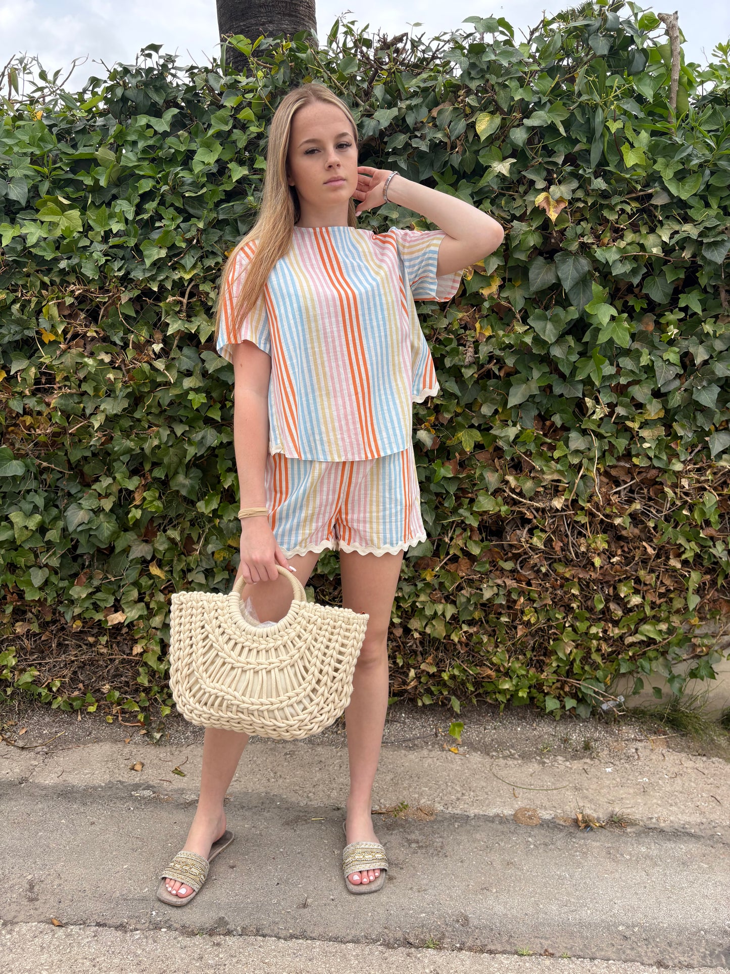 Stripes and waves shorts