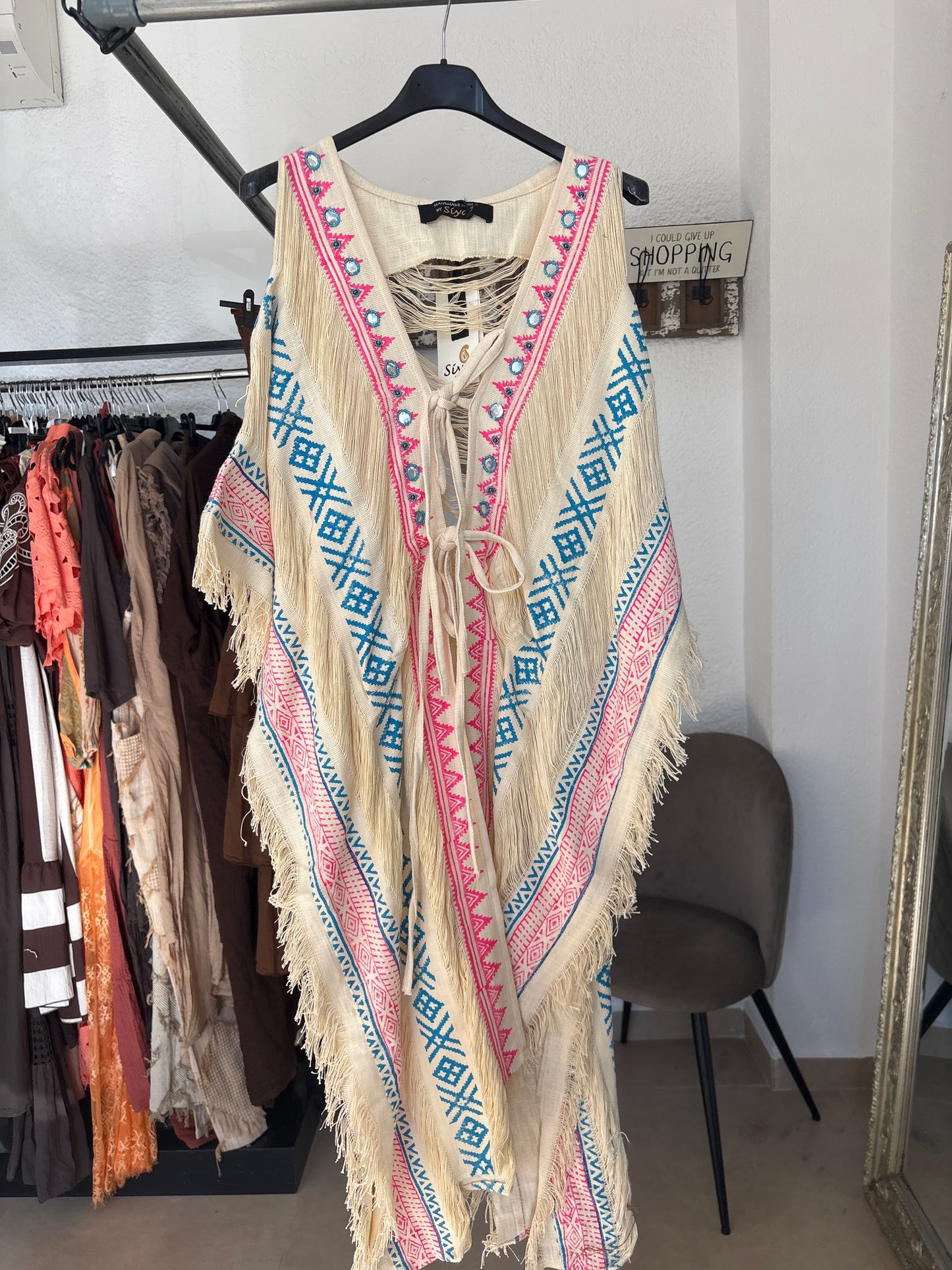 Indian cotton tie kimono