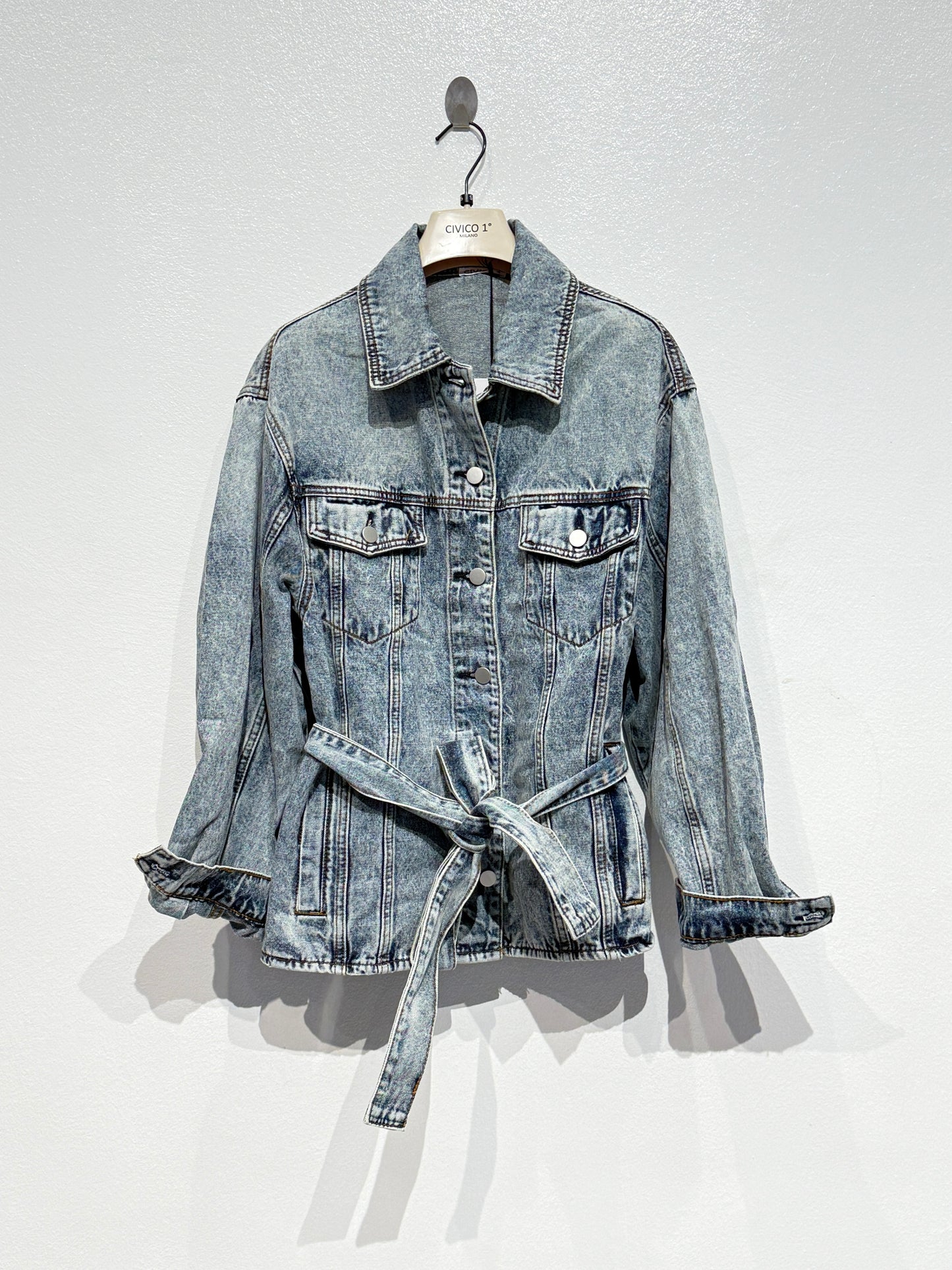 The belted denim one
