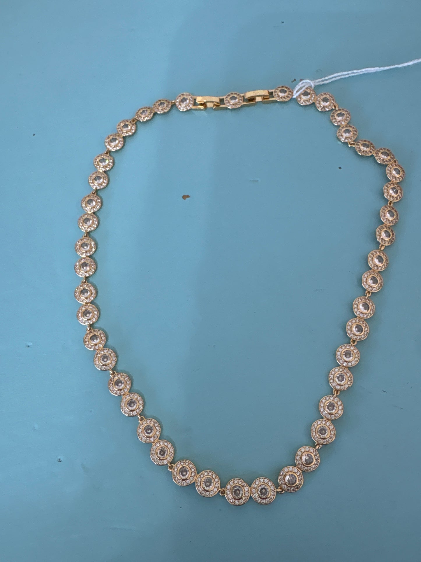 Tennis style necklace