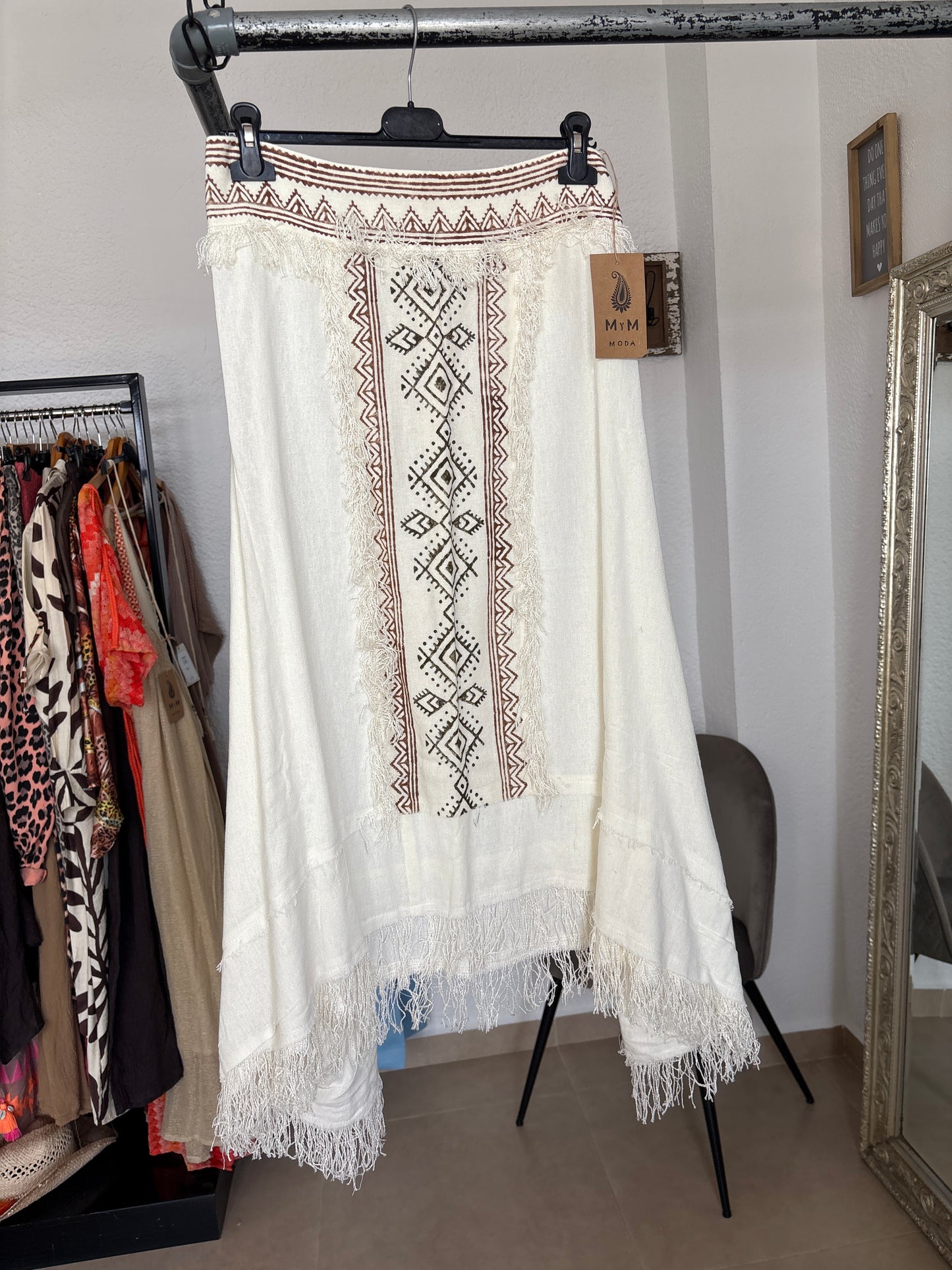Boho ethnic skirt