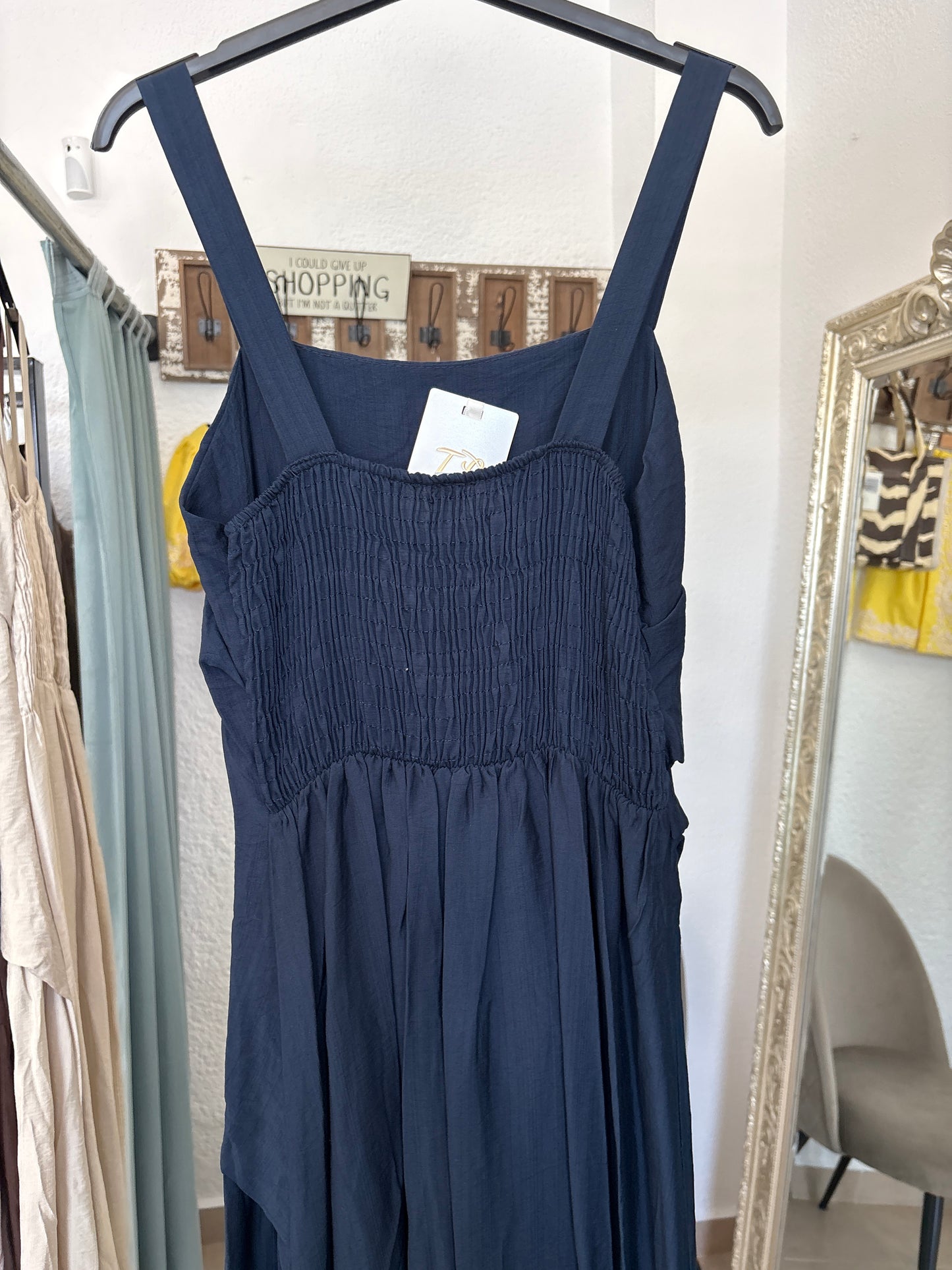 Draped midi dress