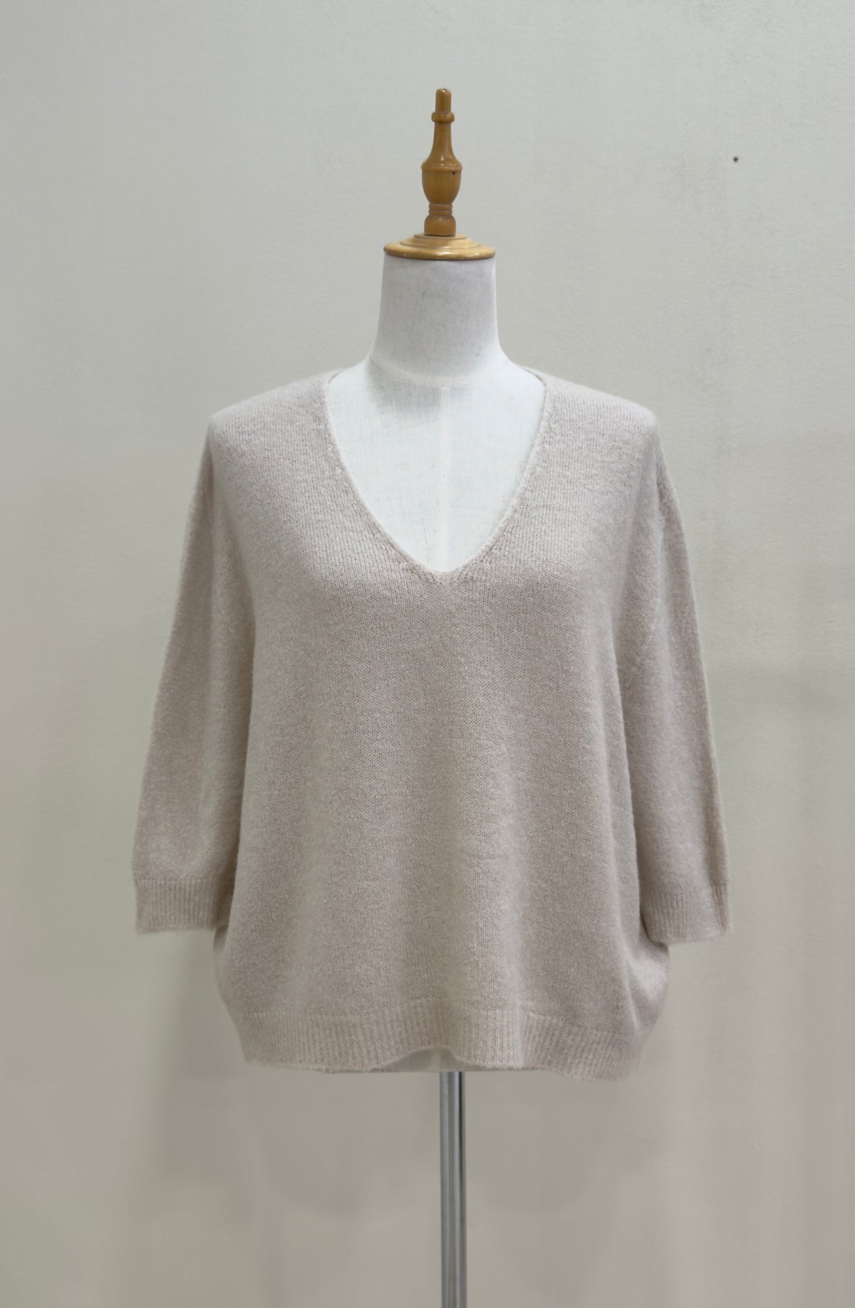 Relaxed V-Neck Knit | Alpaca Blend Jumper