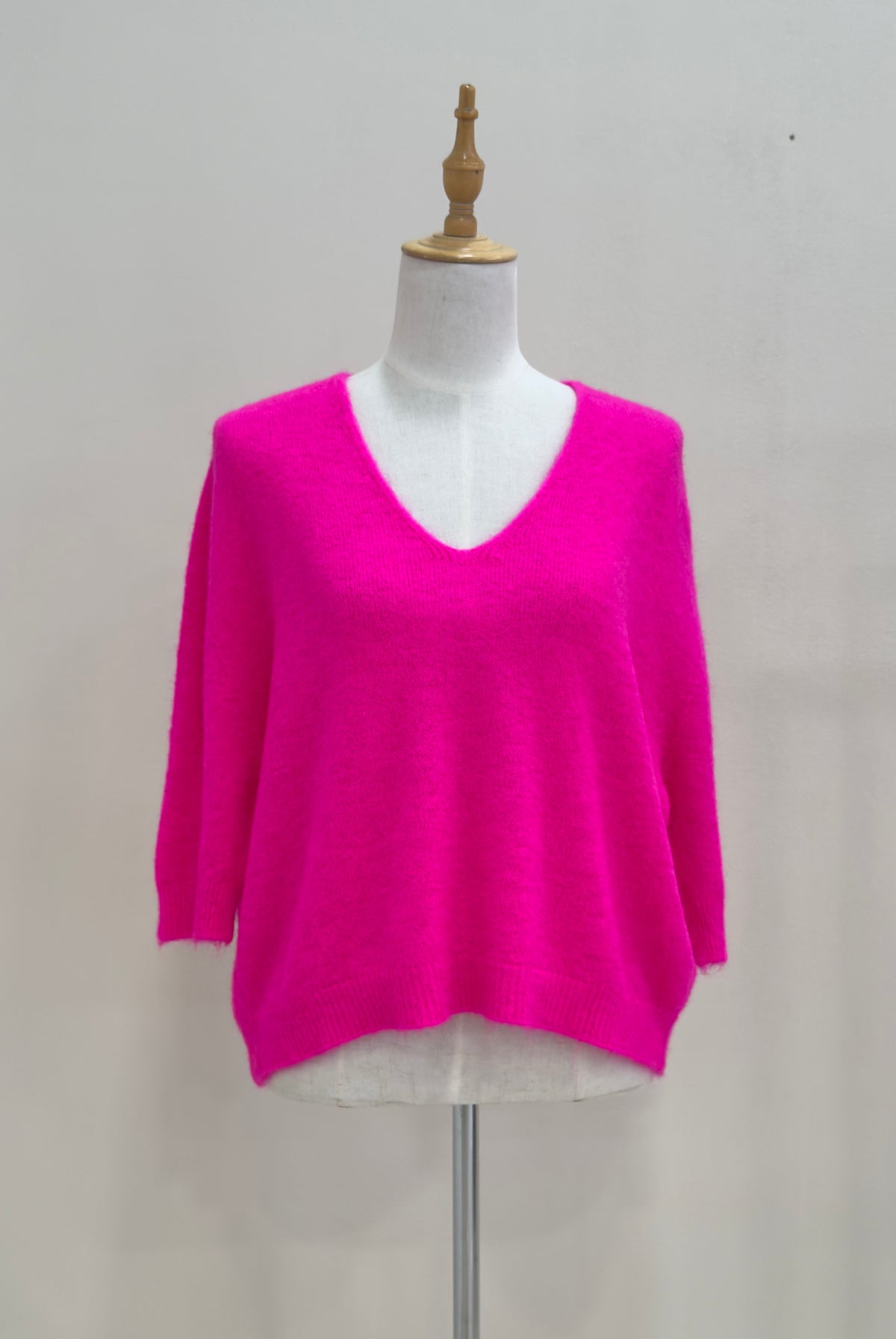 Relaxed V-Neck Knit | Alpaca Blend Jumper