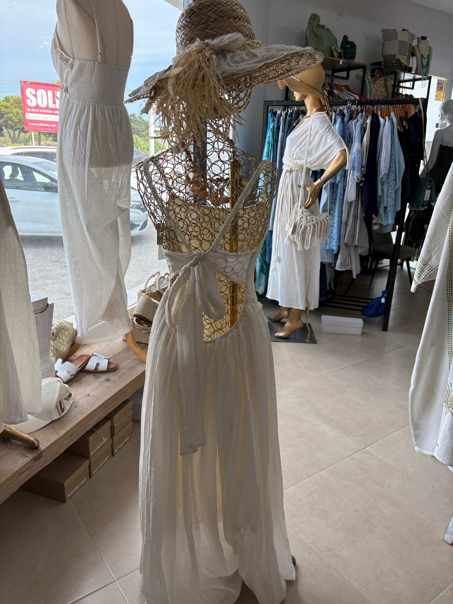 Tie back dress