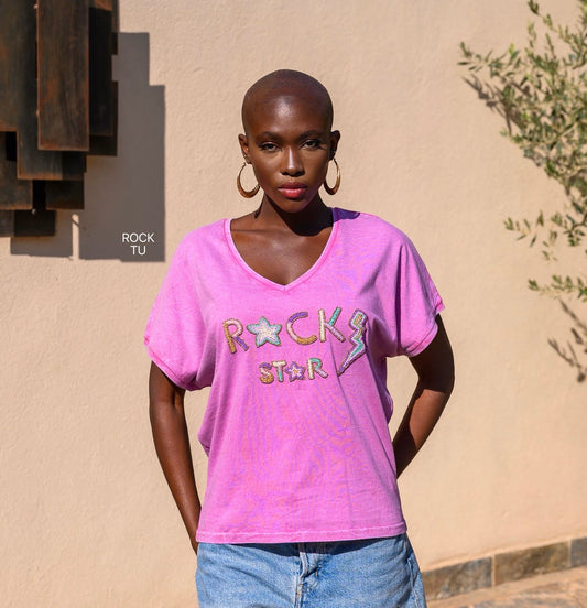 Rock star Vneck T