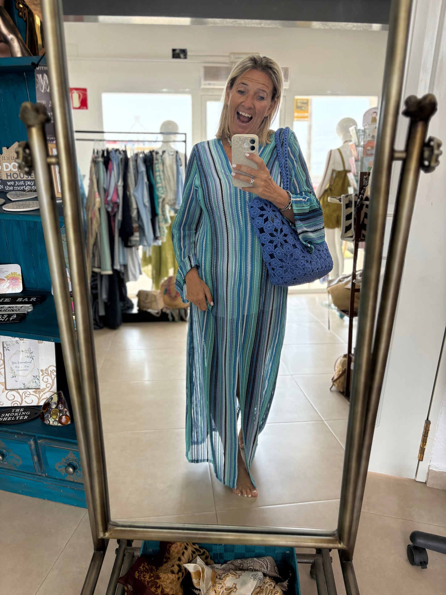 Crochet maxi kaftan