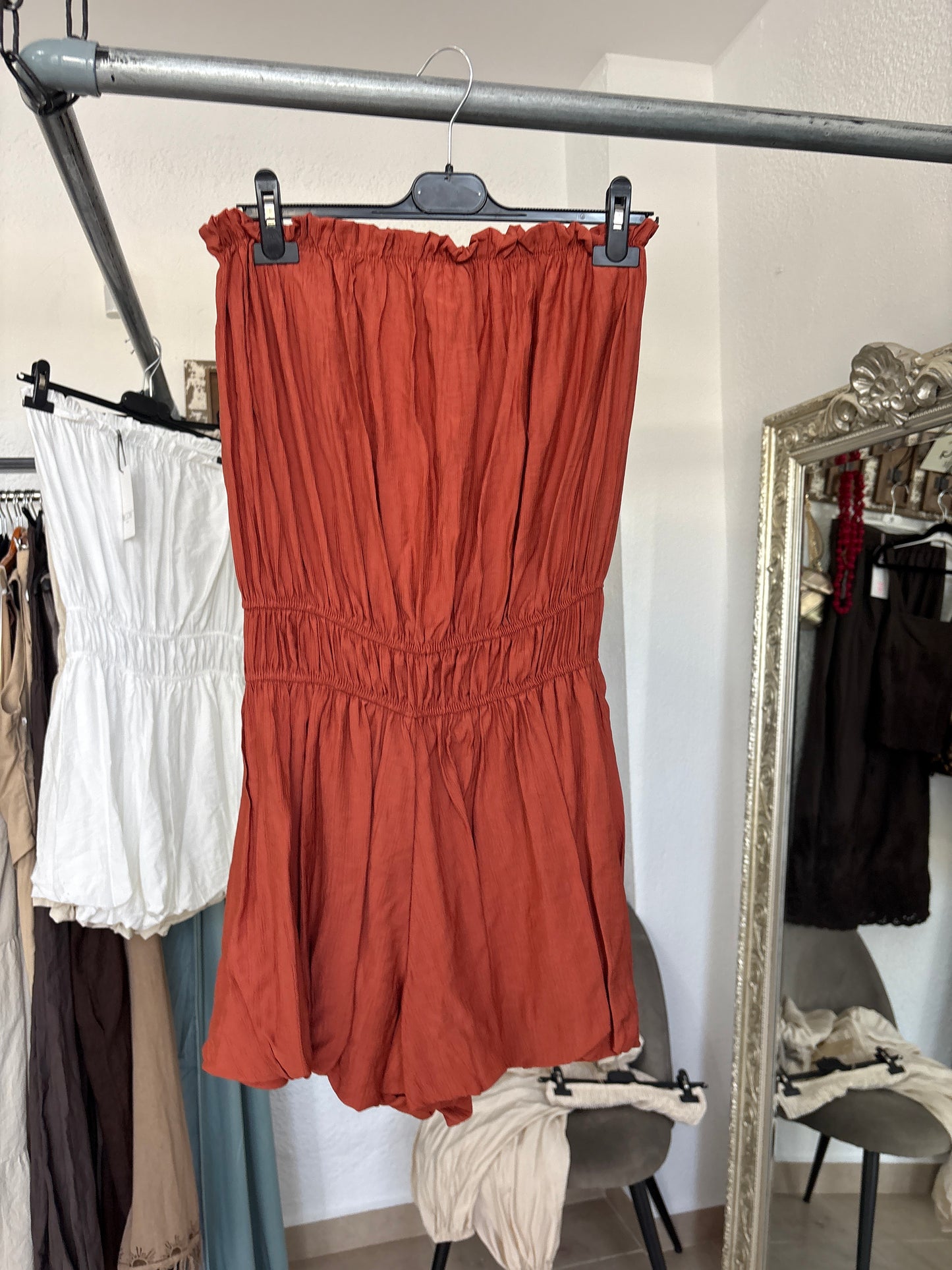 Bandeau Bubble Hem Playsuit