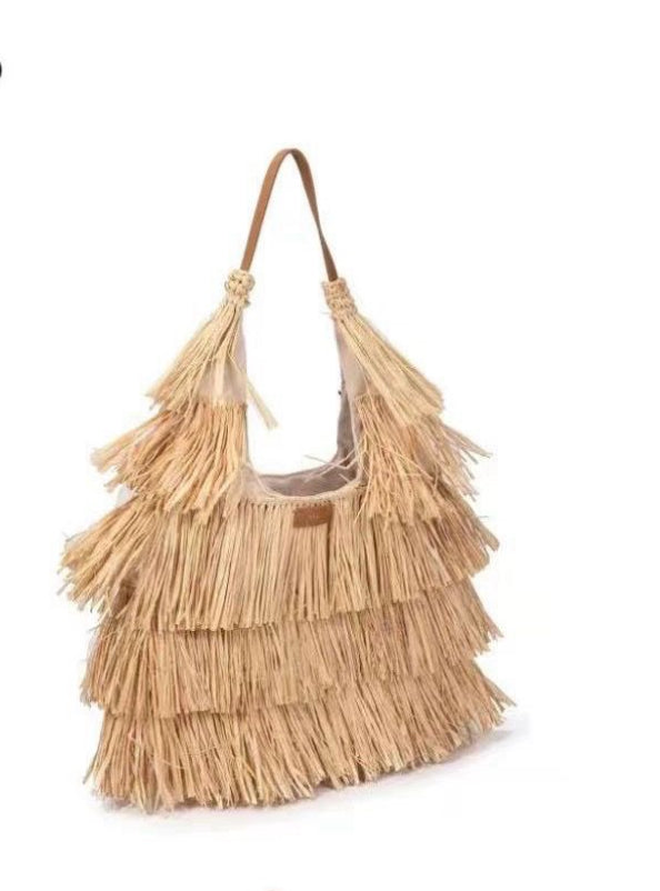 Raffia and tassels