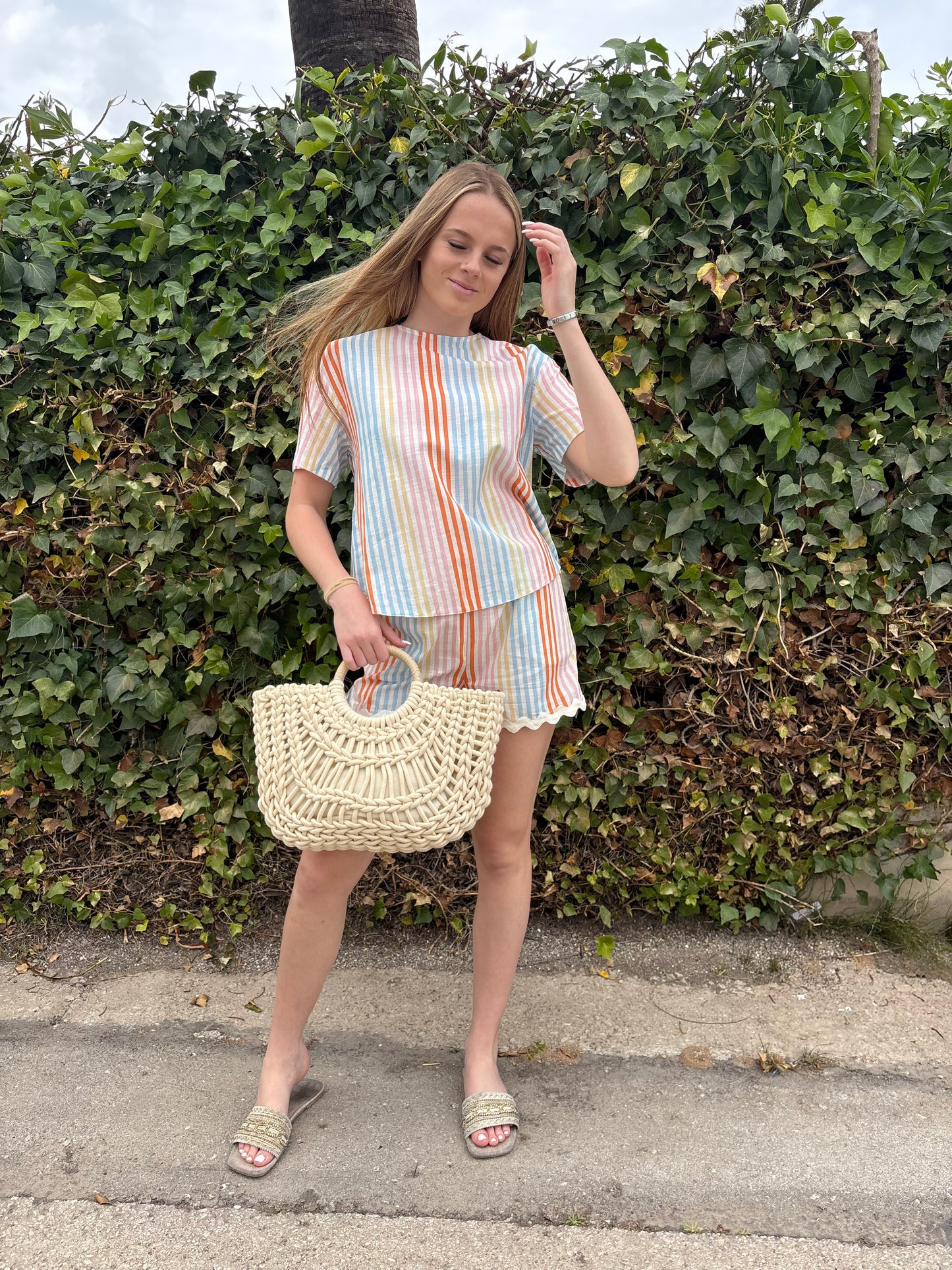 Stripes and waves shorts