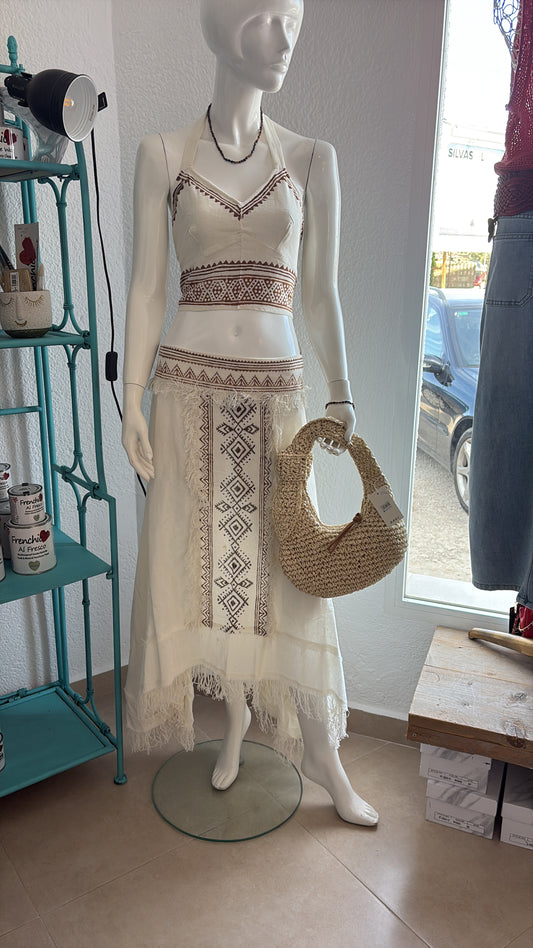 Boho ethnic skirt