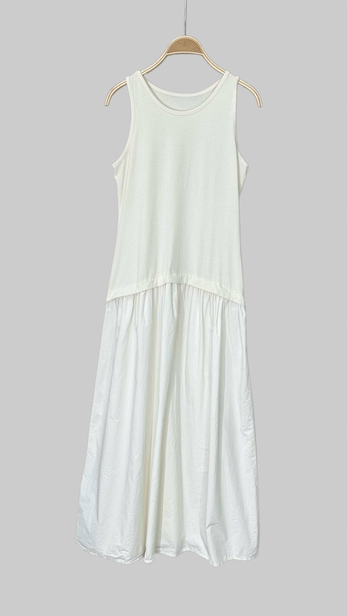 Drop waist vest dress