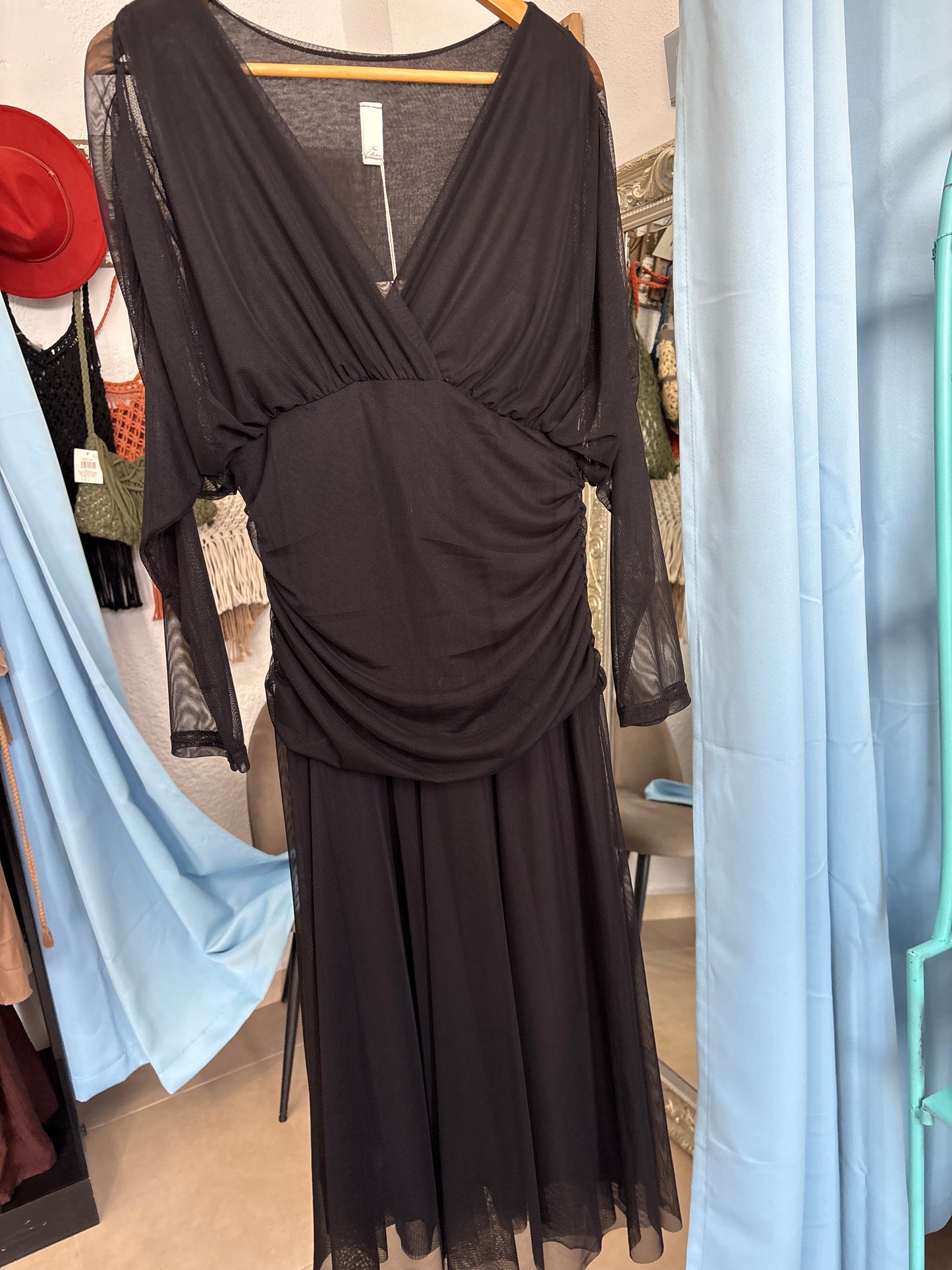 Overlay V dress