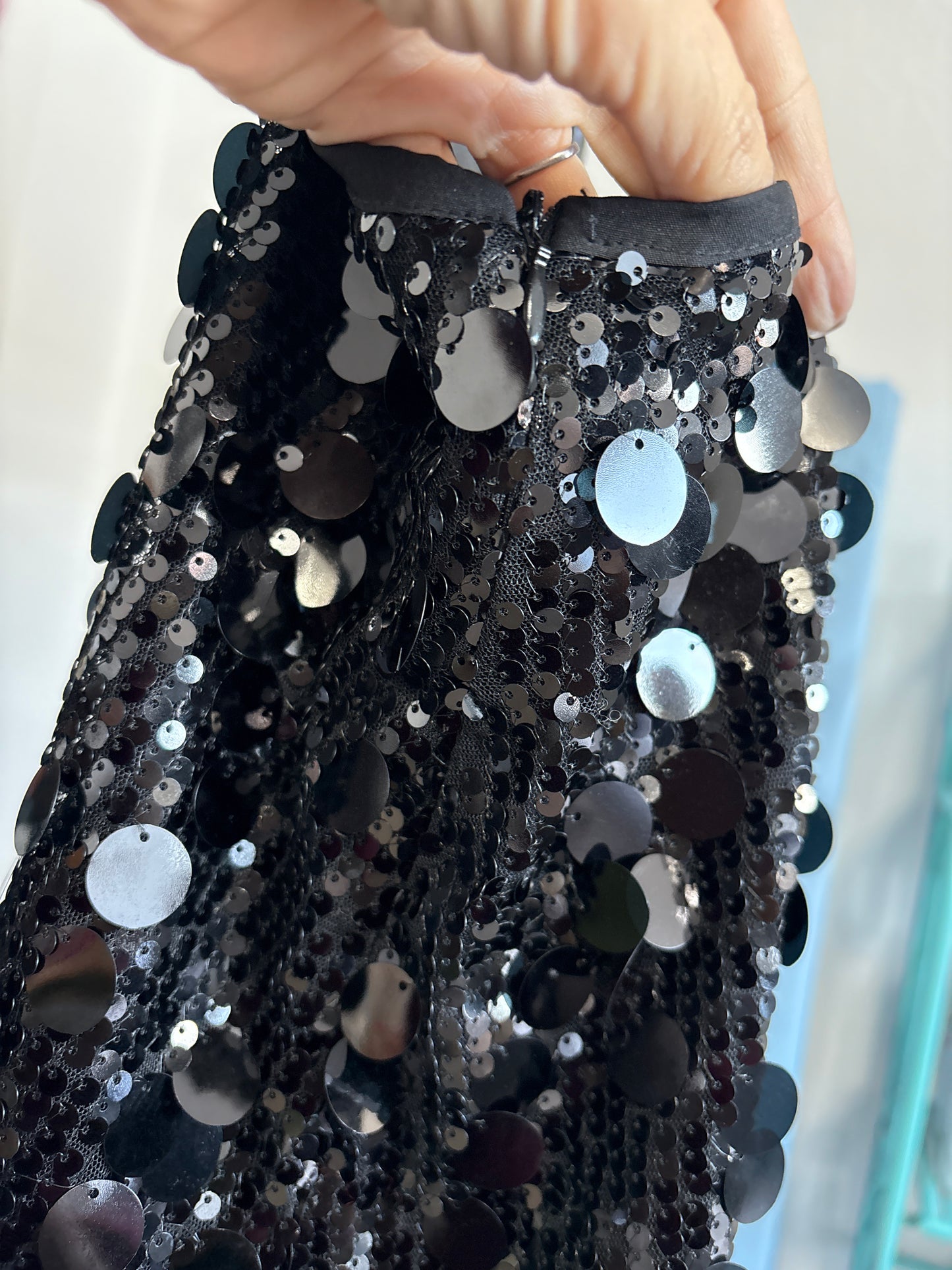 Sequin skort