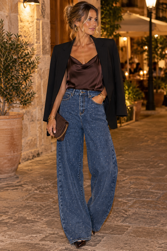 Sparkle Barrel Jeans