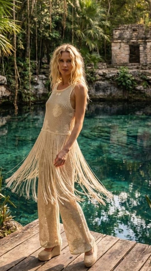 Tassels and crochet