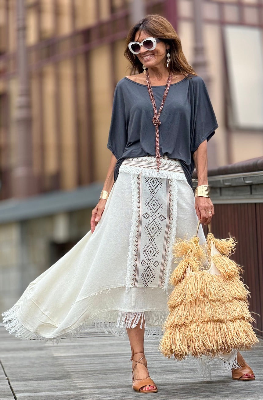 Boho ethnic skirt