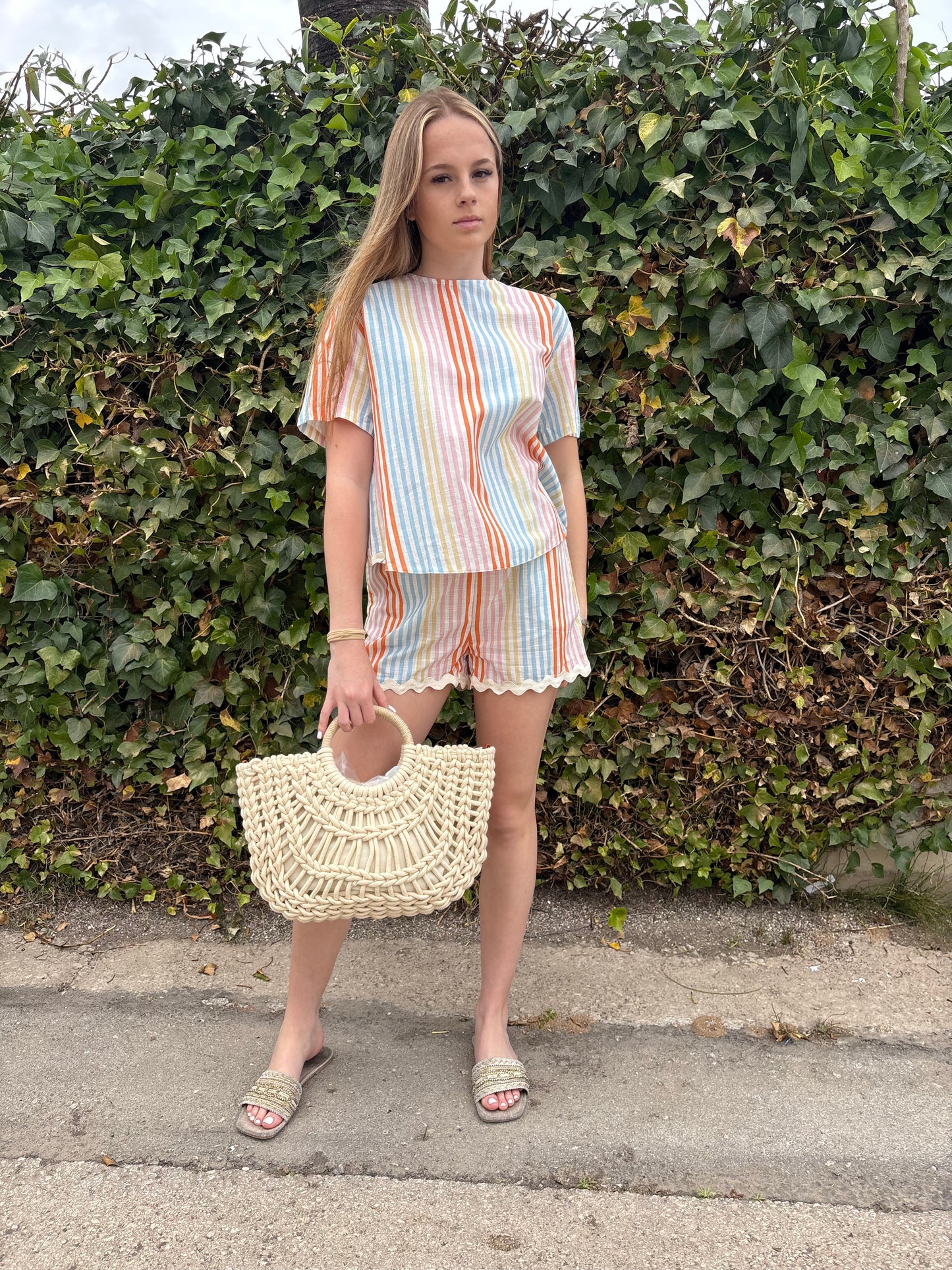 Stripes and waves shorts