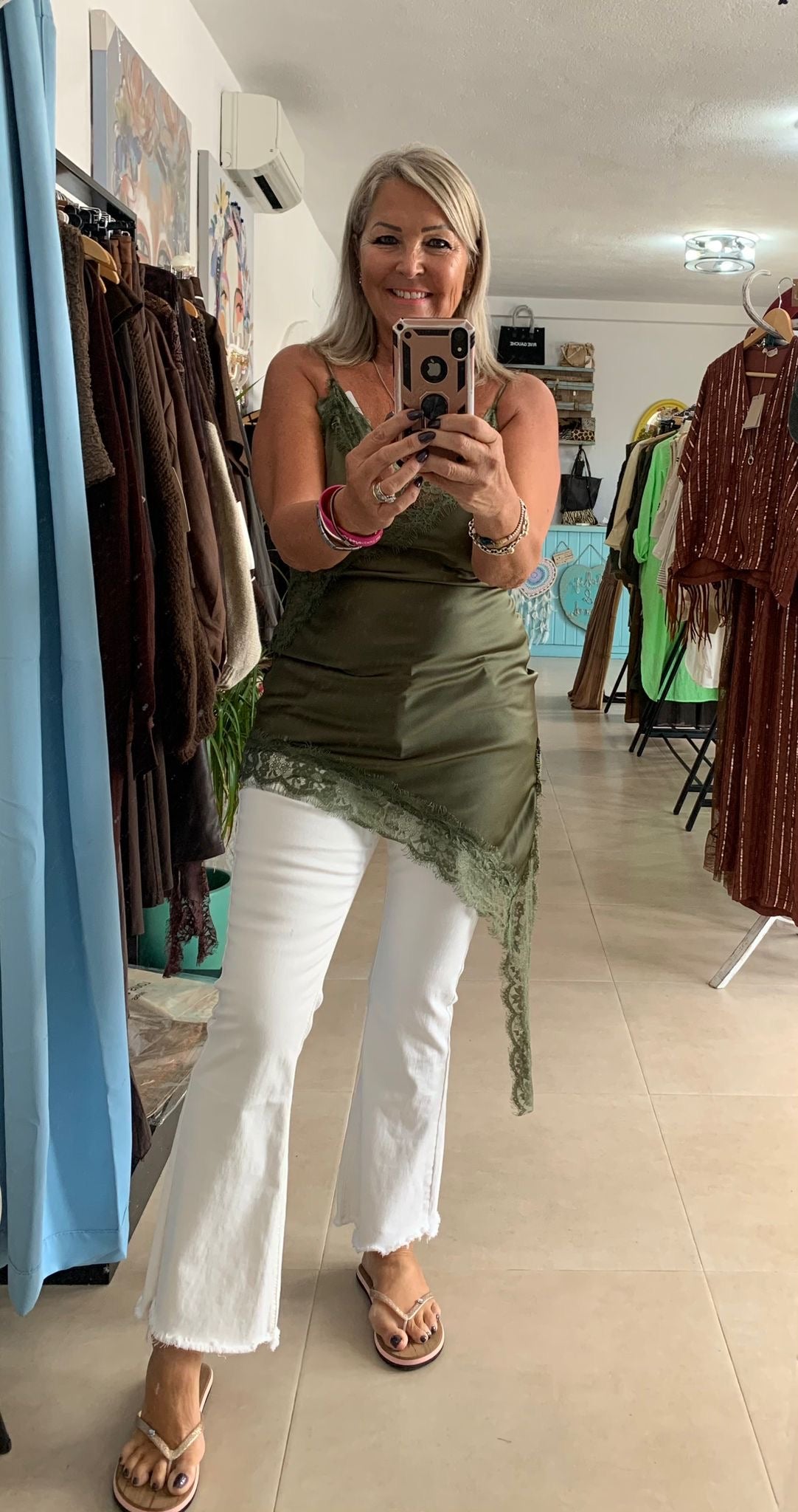 Assymetric cami dress