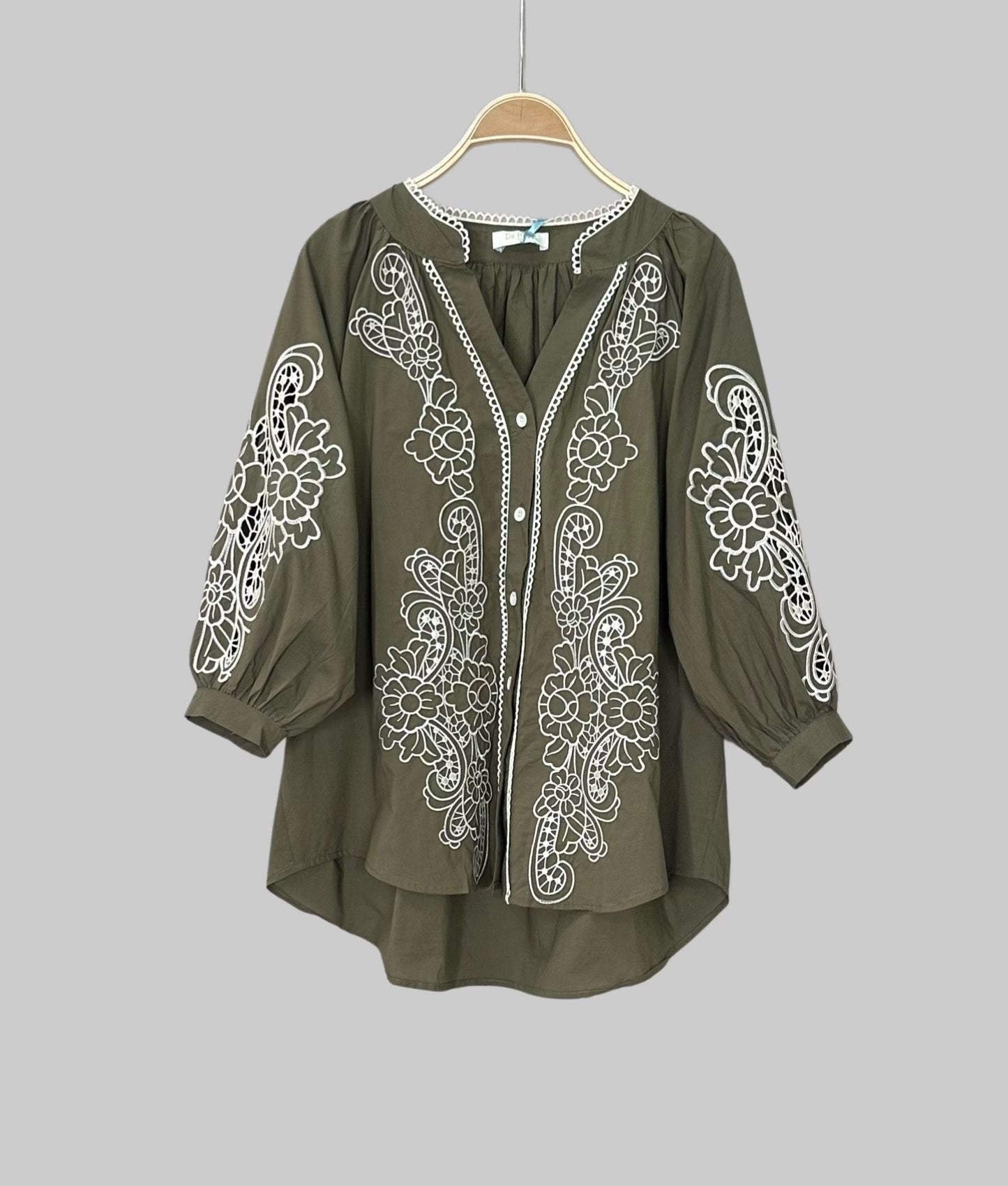 Embroidered Cotton Shirt