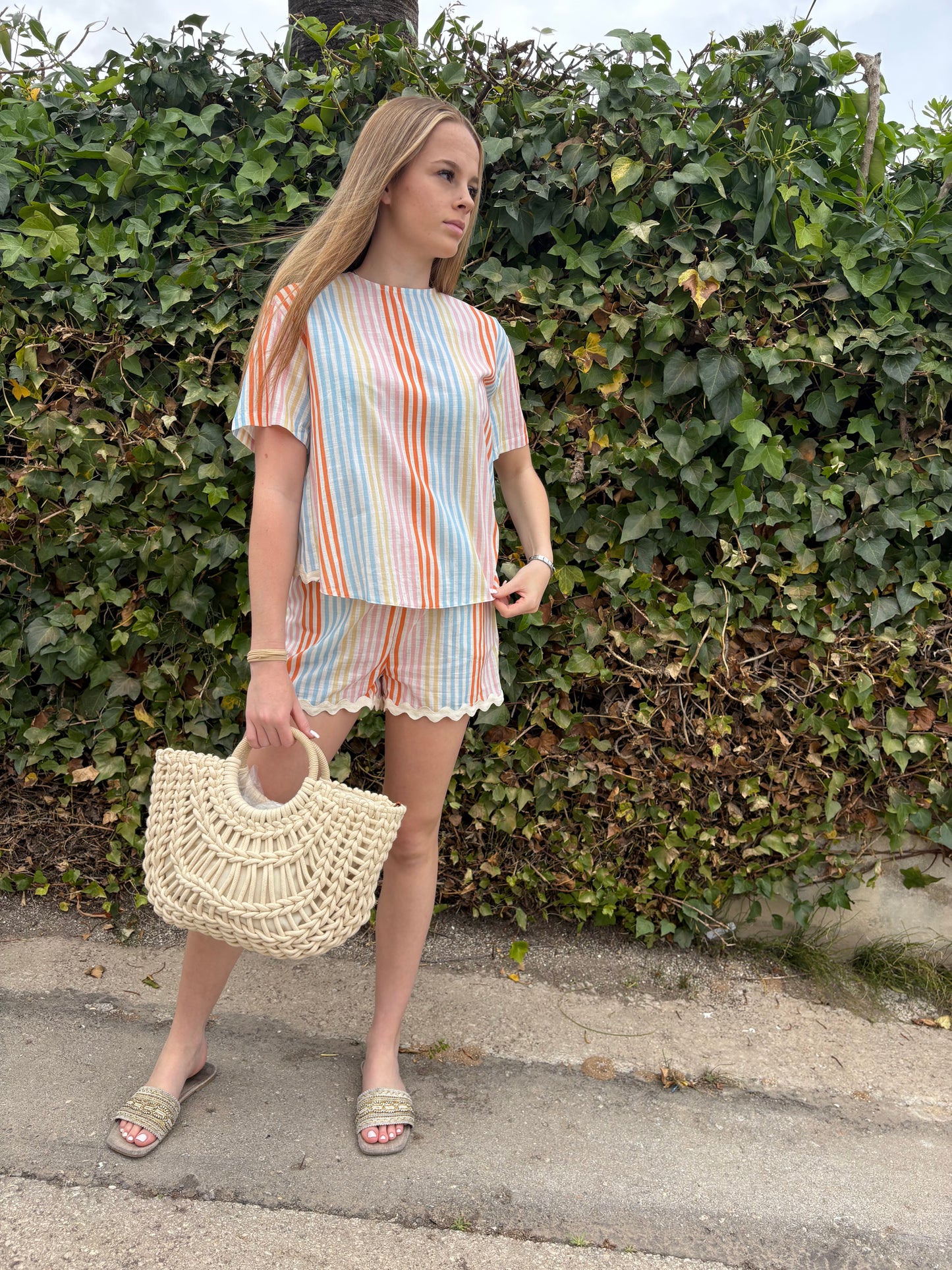 Stripes and waves shorts
