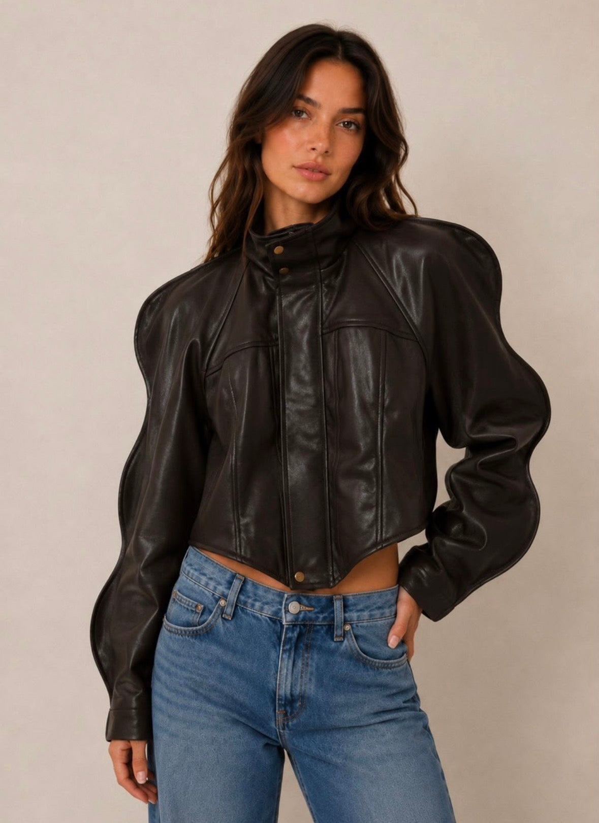 The Sculpted Shoulder Polypiel Jacket