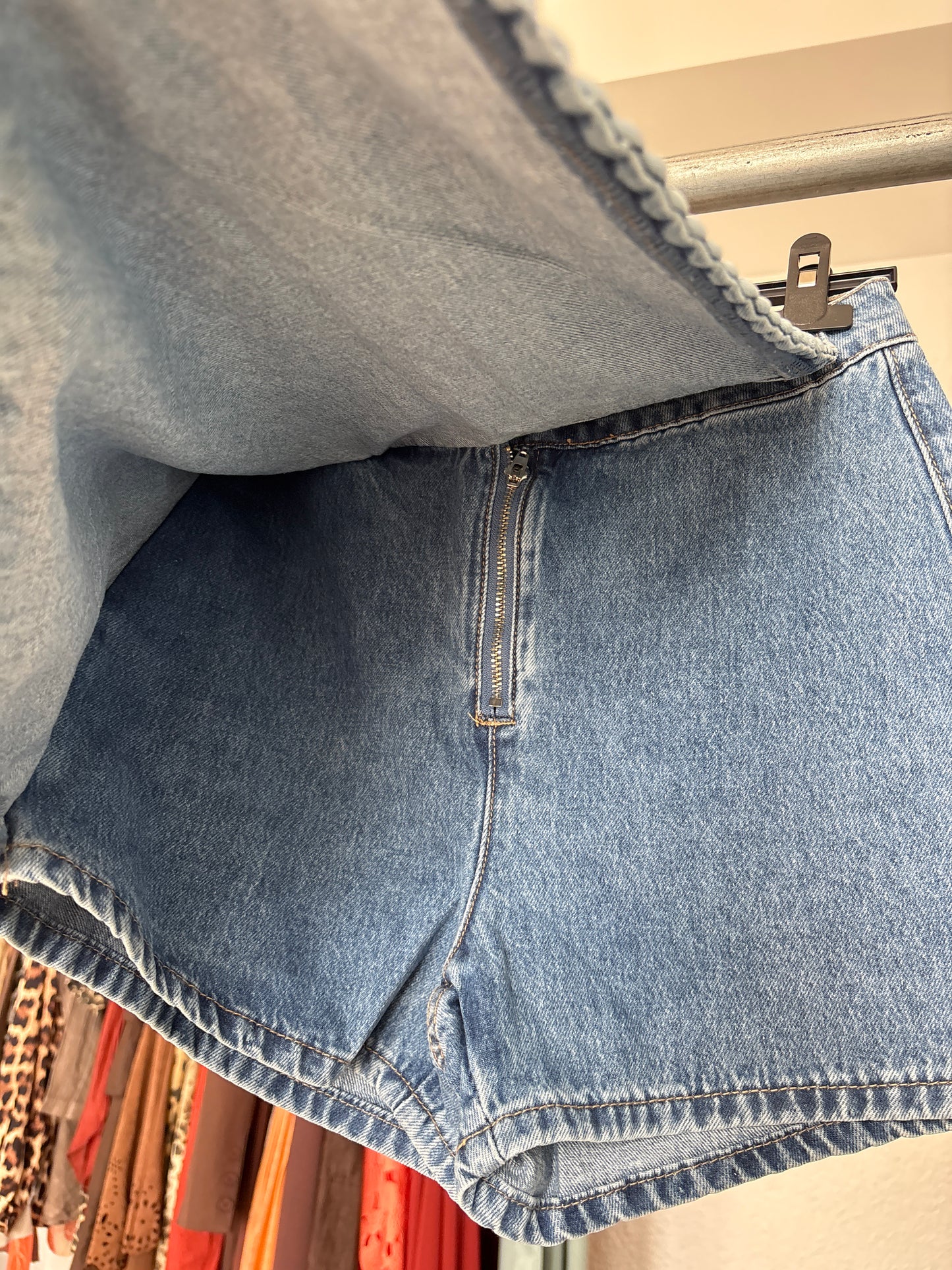 Denim skort