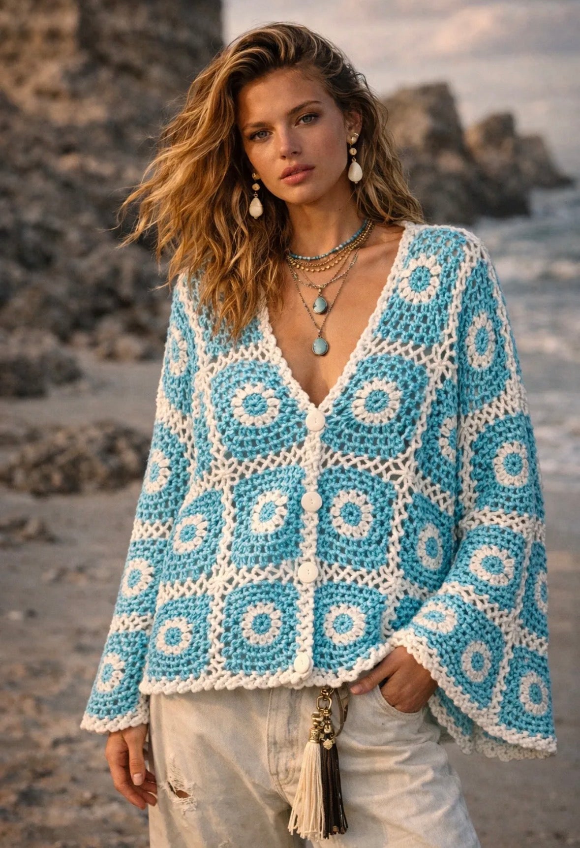 Crochet lover cardi