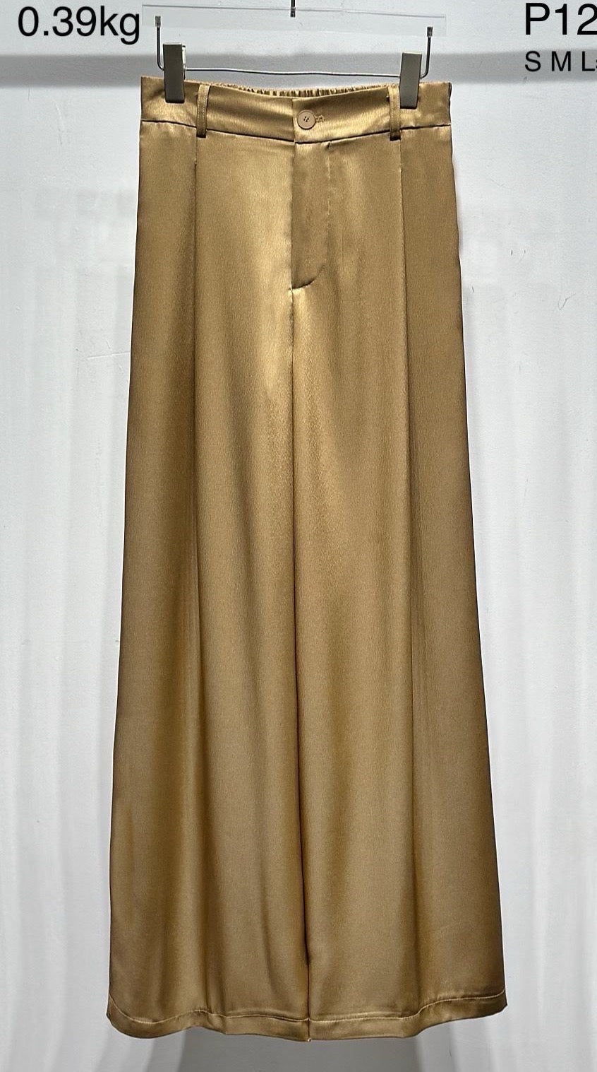 Satin slacks