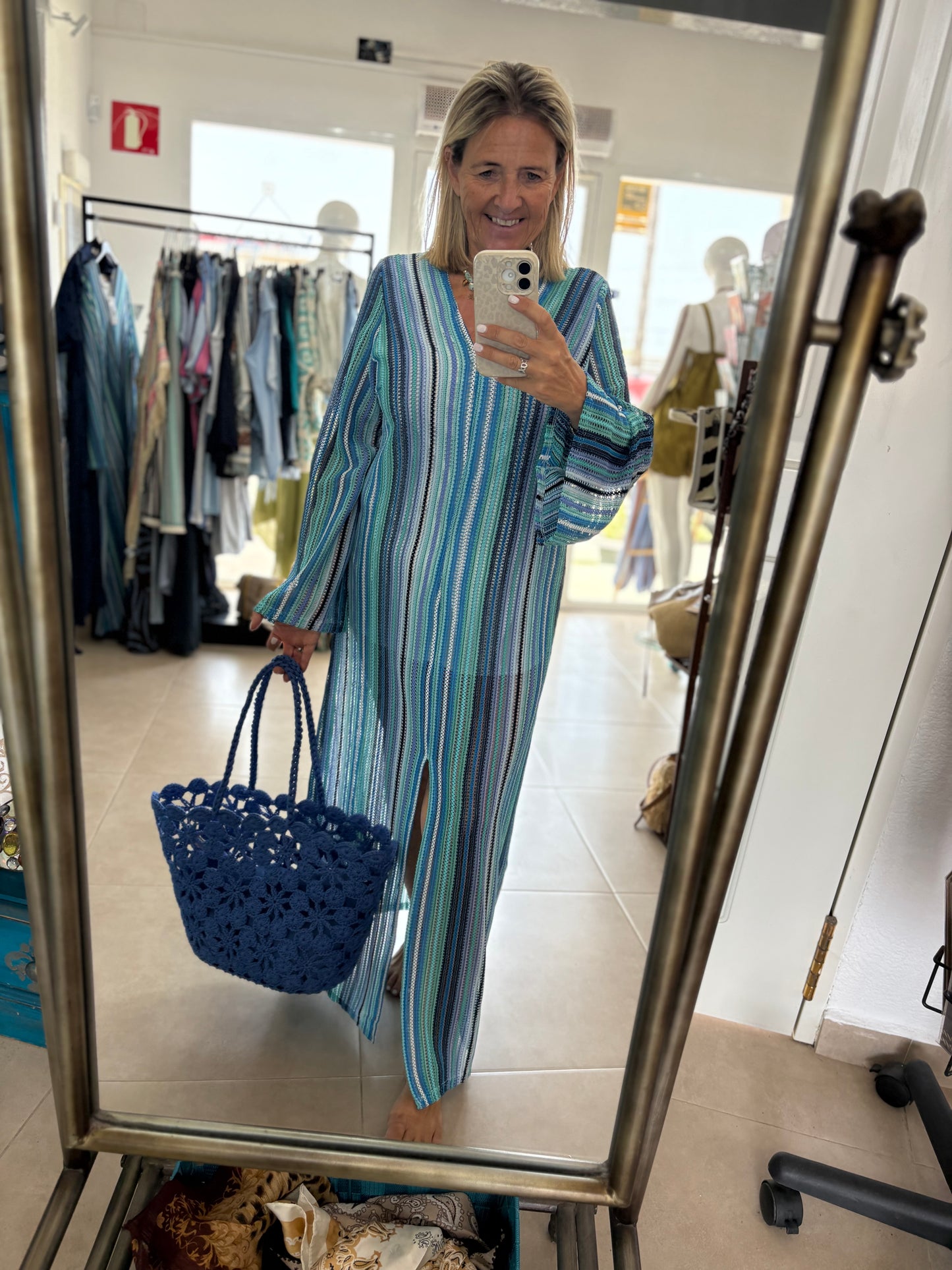 Crochet maxi kaftan
