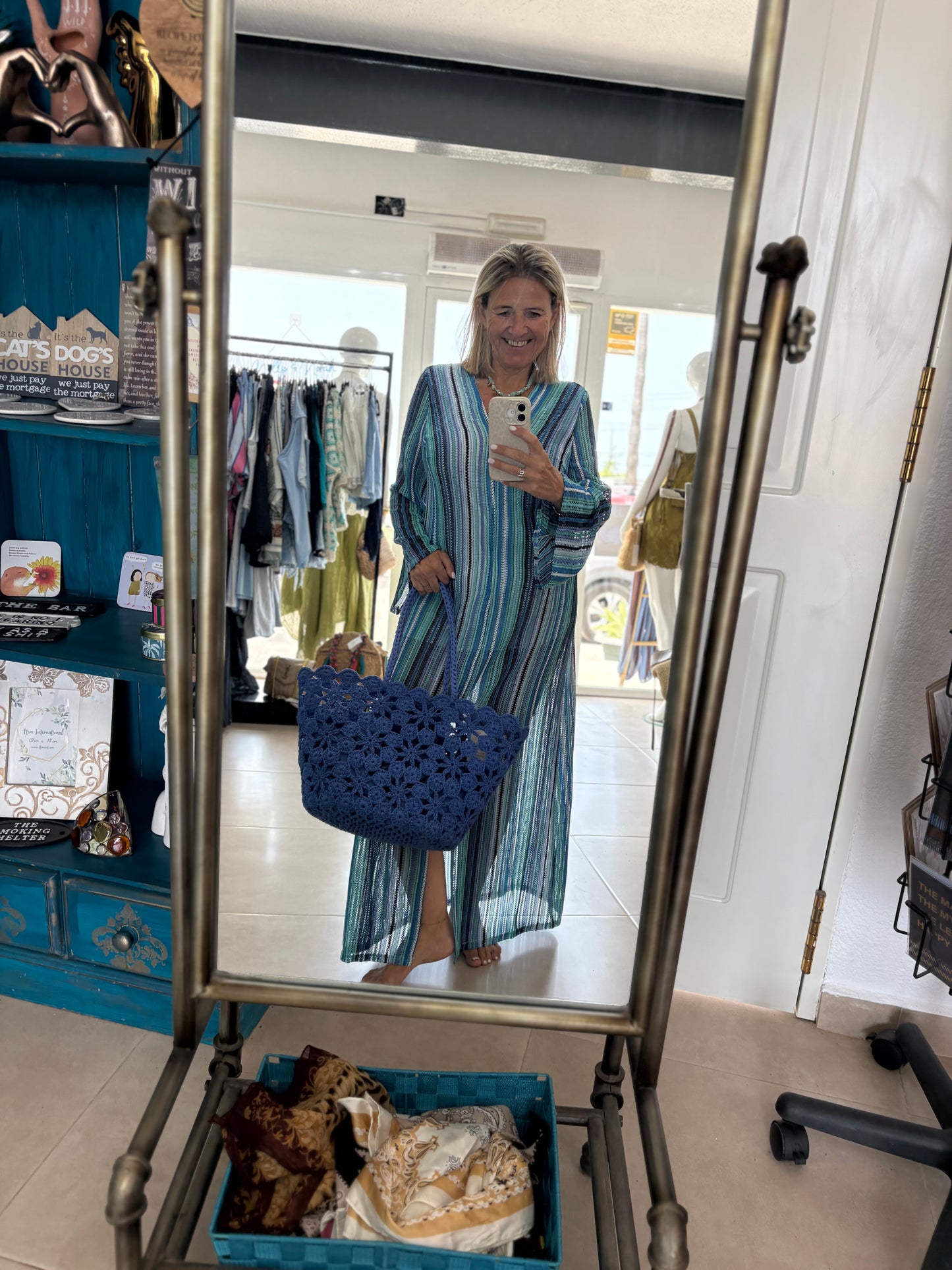 Crochet maxi kaftan