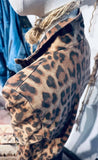 Leopard print crop jacket