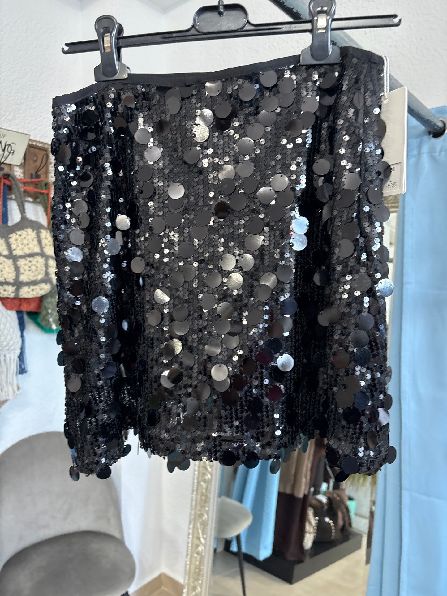 Sequin skort