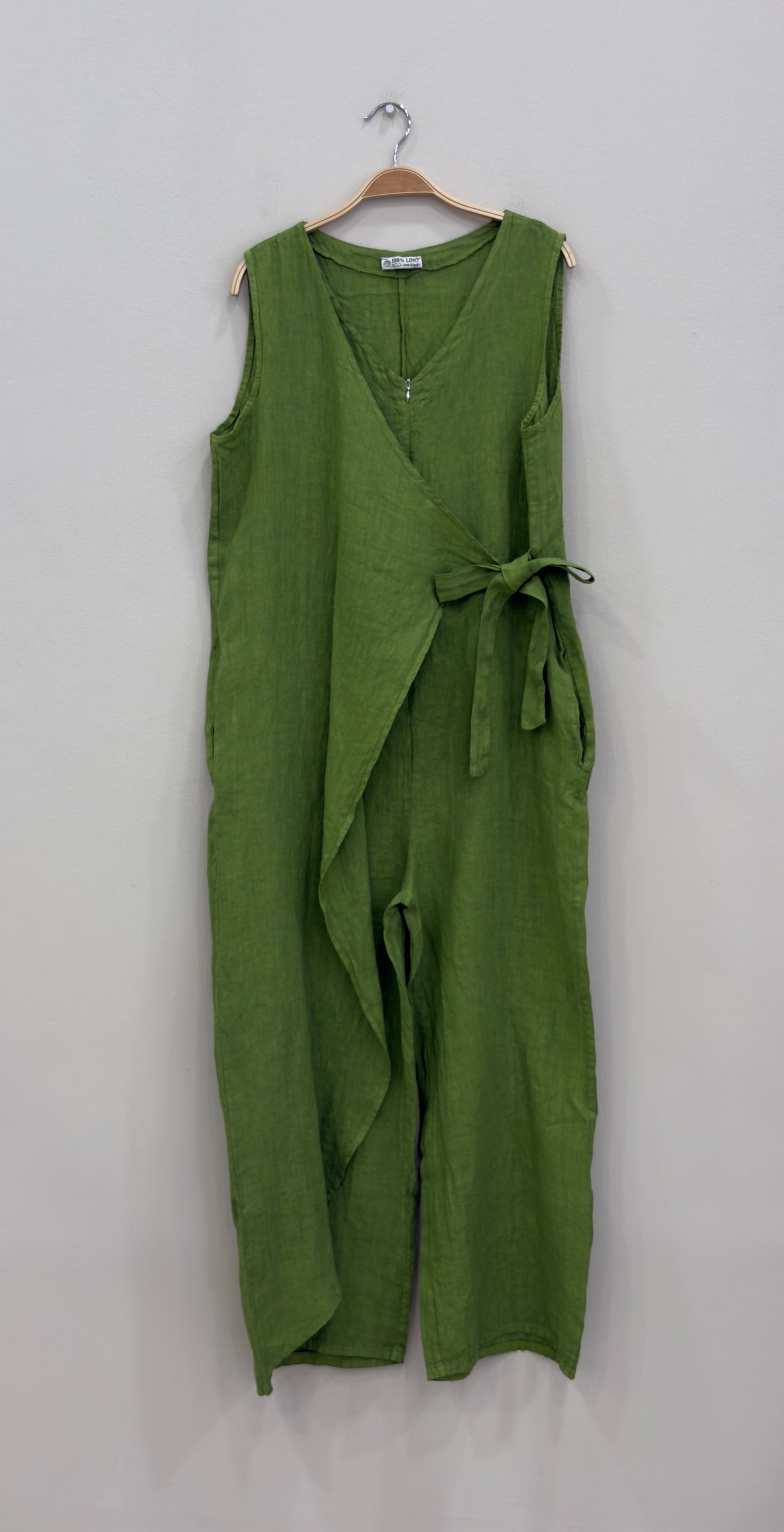 Linen cross over mono