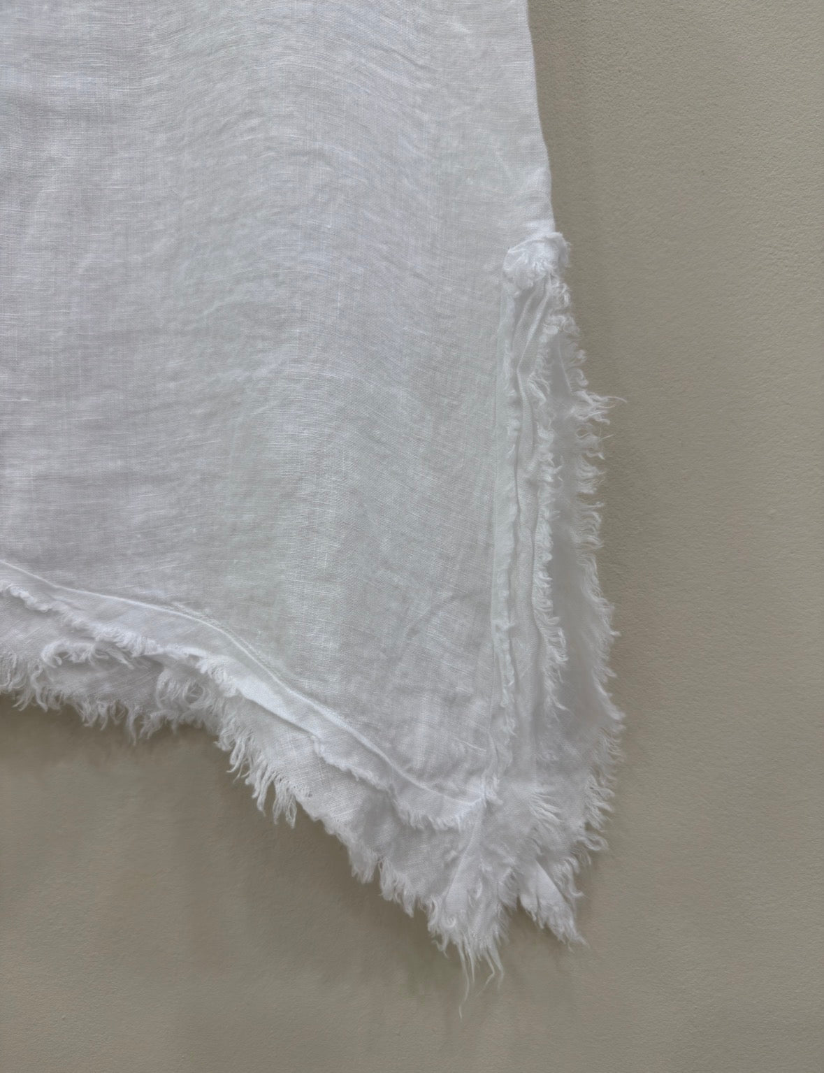 Linen Asymmetric Hem Vest Top
